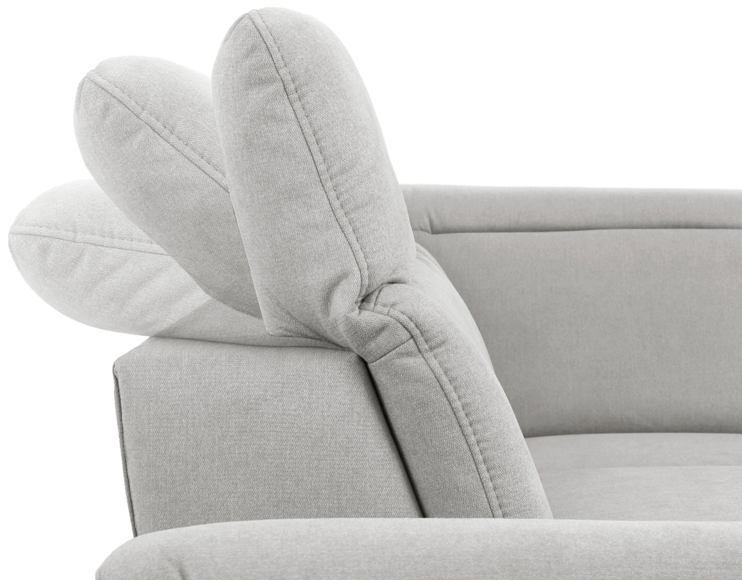 Home affaire Ecksofa »Mauritius L-Form«, mit Ottomane, mit Kopfteil- und Armlehnverstellung