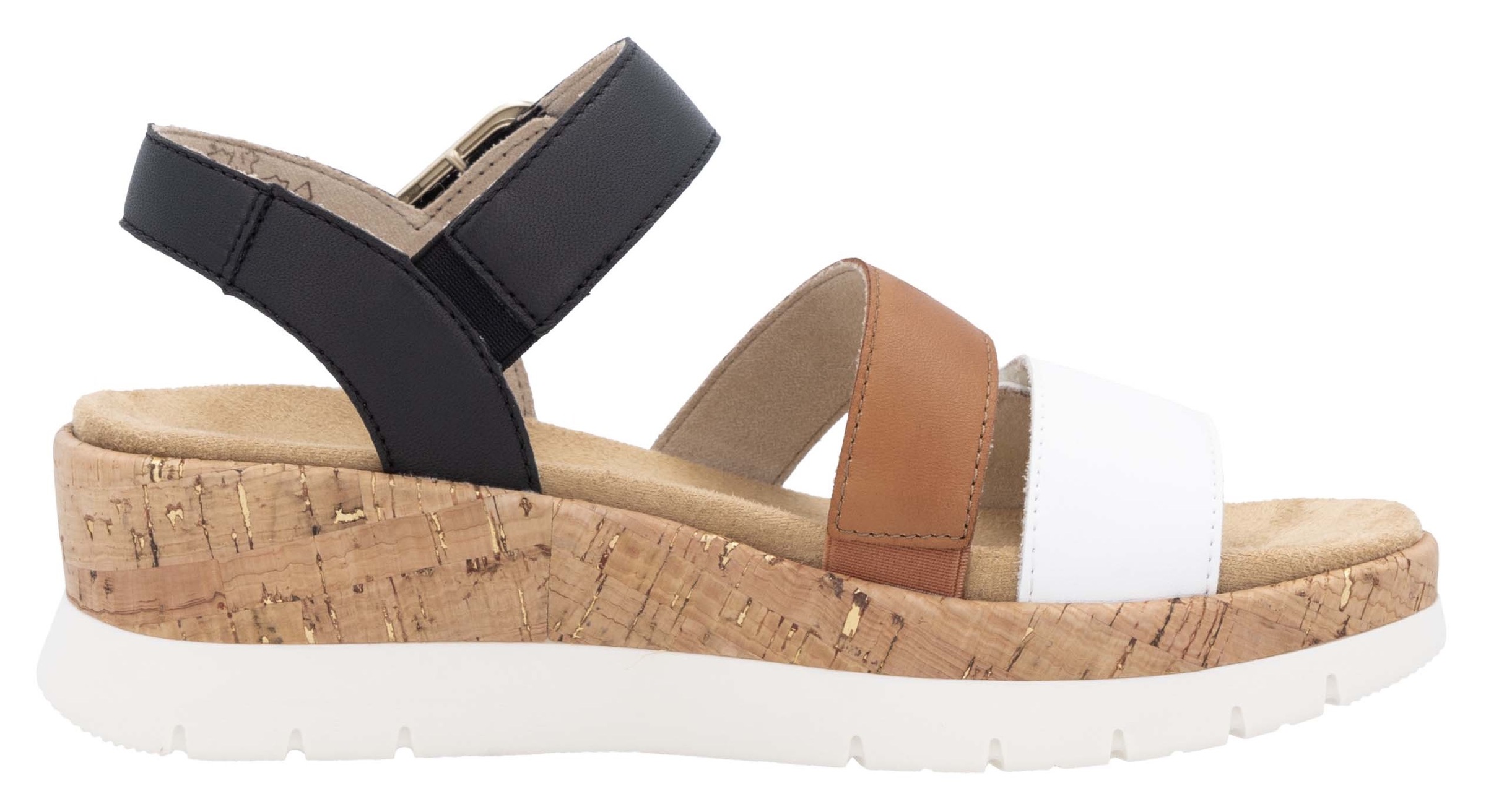 Remonte Keilsandalette, Riemchensandale, Sommerschuh, Bequemschuh mit Zierschnalle