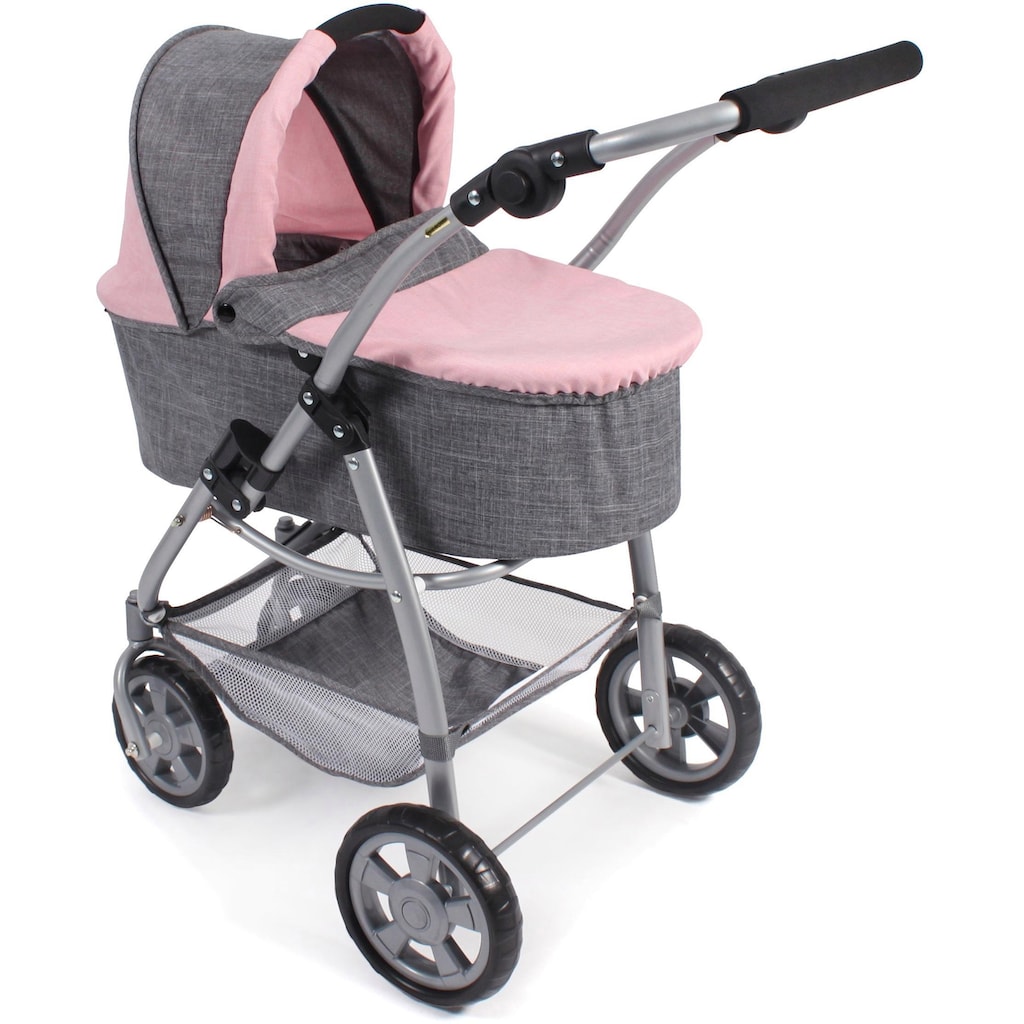 CHIC2000 Kombi-Puppenwagen »Emotion All In 3in1, Grau-Rosa«