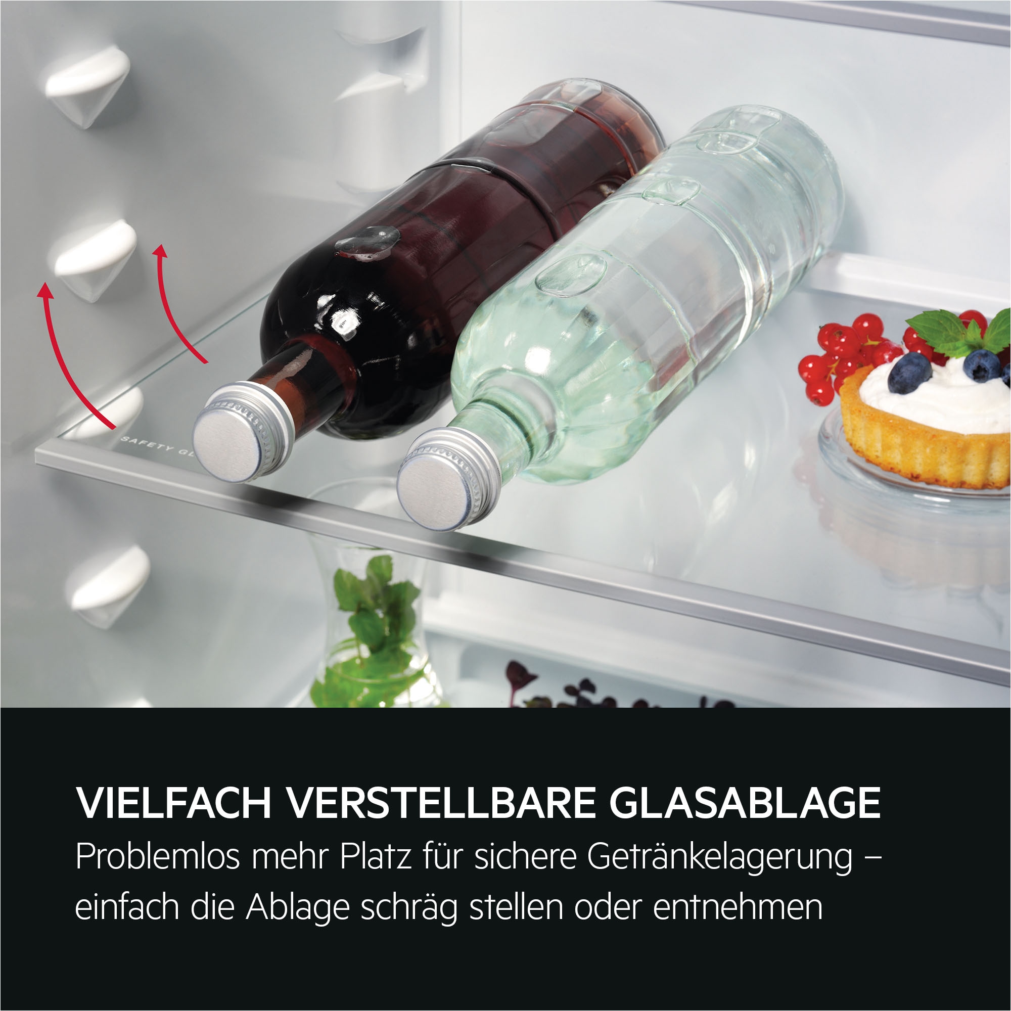 AEG Einbaukühlschrank 5000 »TF50S882DS« 87,3 cm hoch 54,8 cm breit OptiSpace ermöglicht dir eine flexible Nutzung des Kühlraums