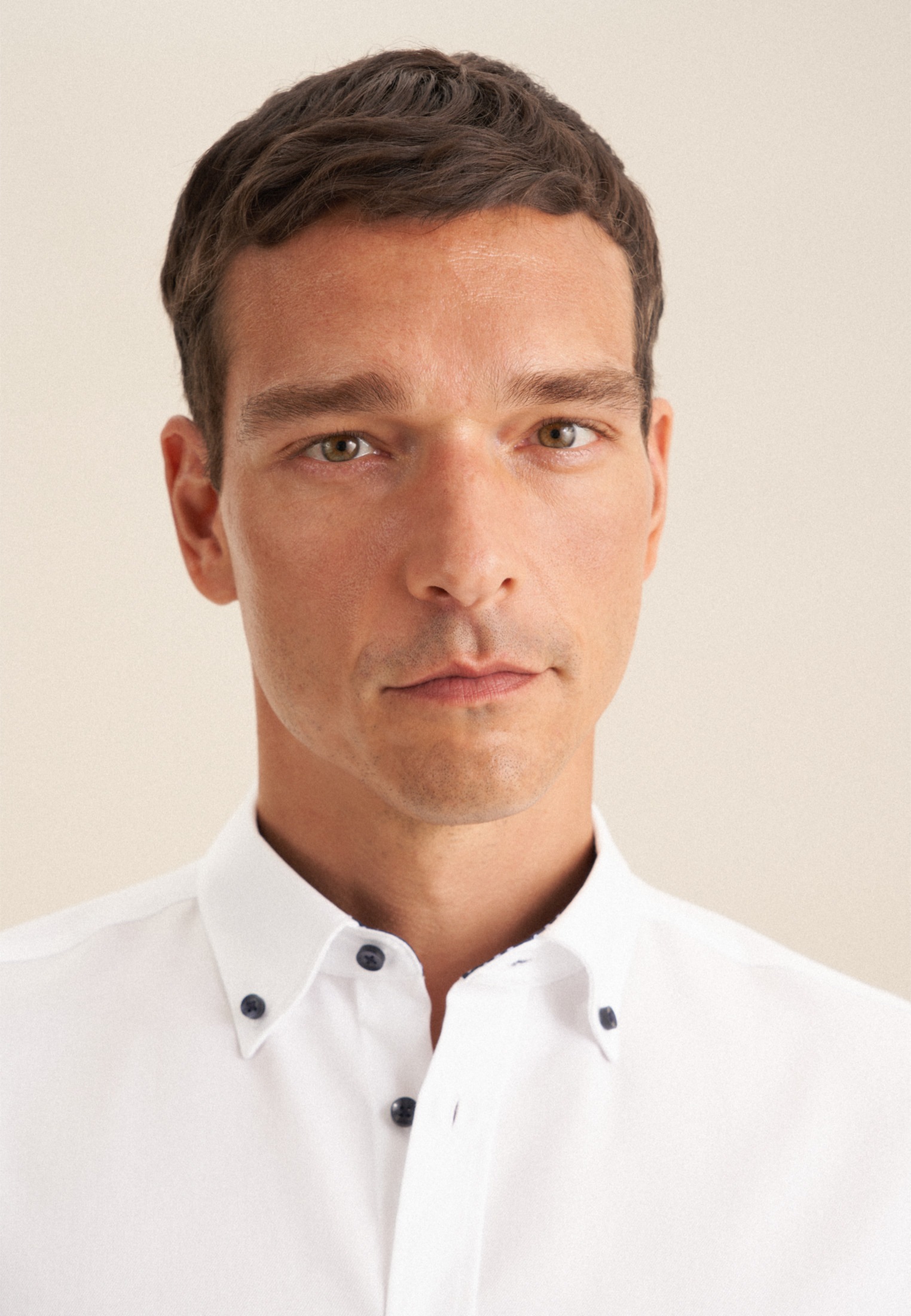 seidensticker Businesshemd »Regular«, Regular Langarm Button-Down-Kragen Uni