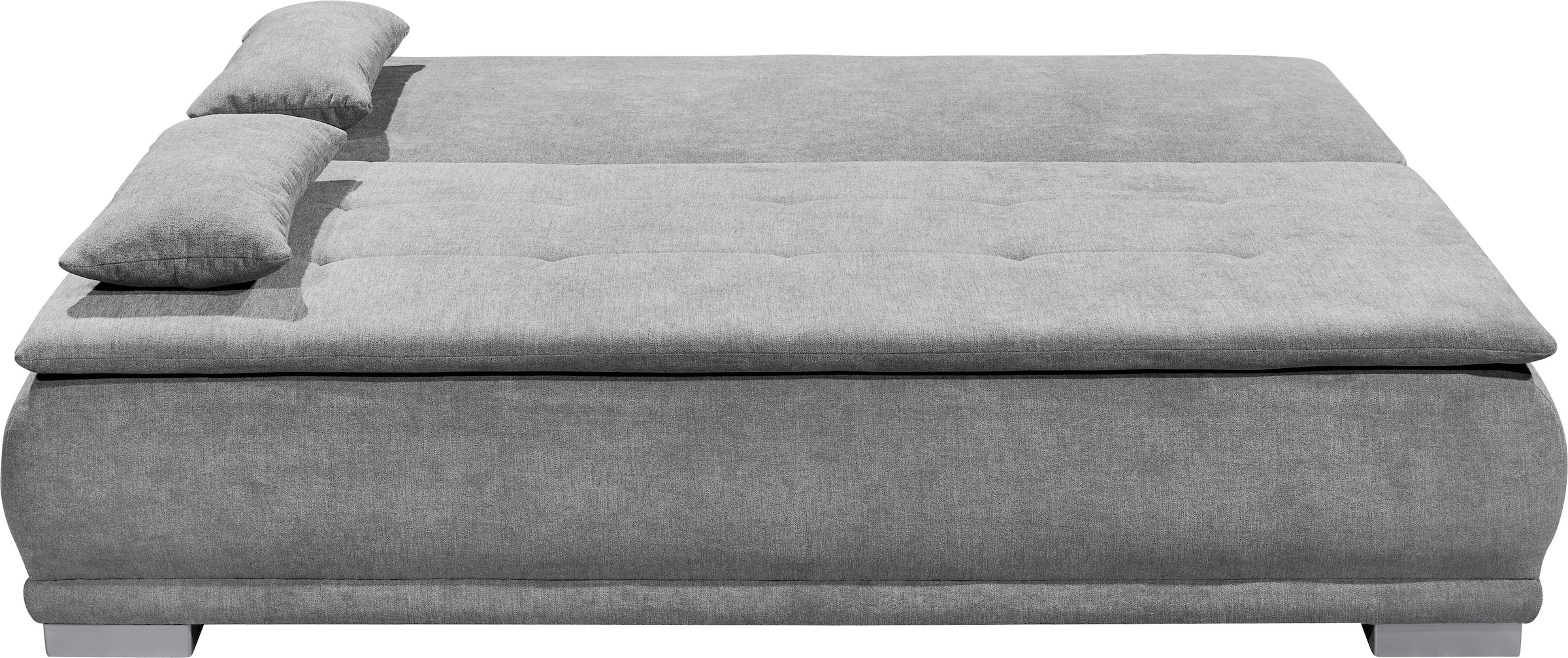 ED EXCITING DESIGN Schlafsofa »Luigi« mit Bettkasten & 2 Armlehnenkissen