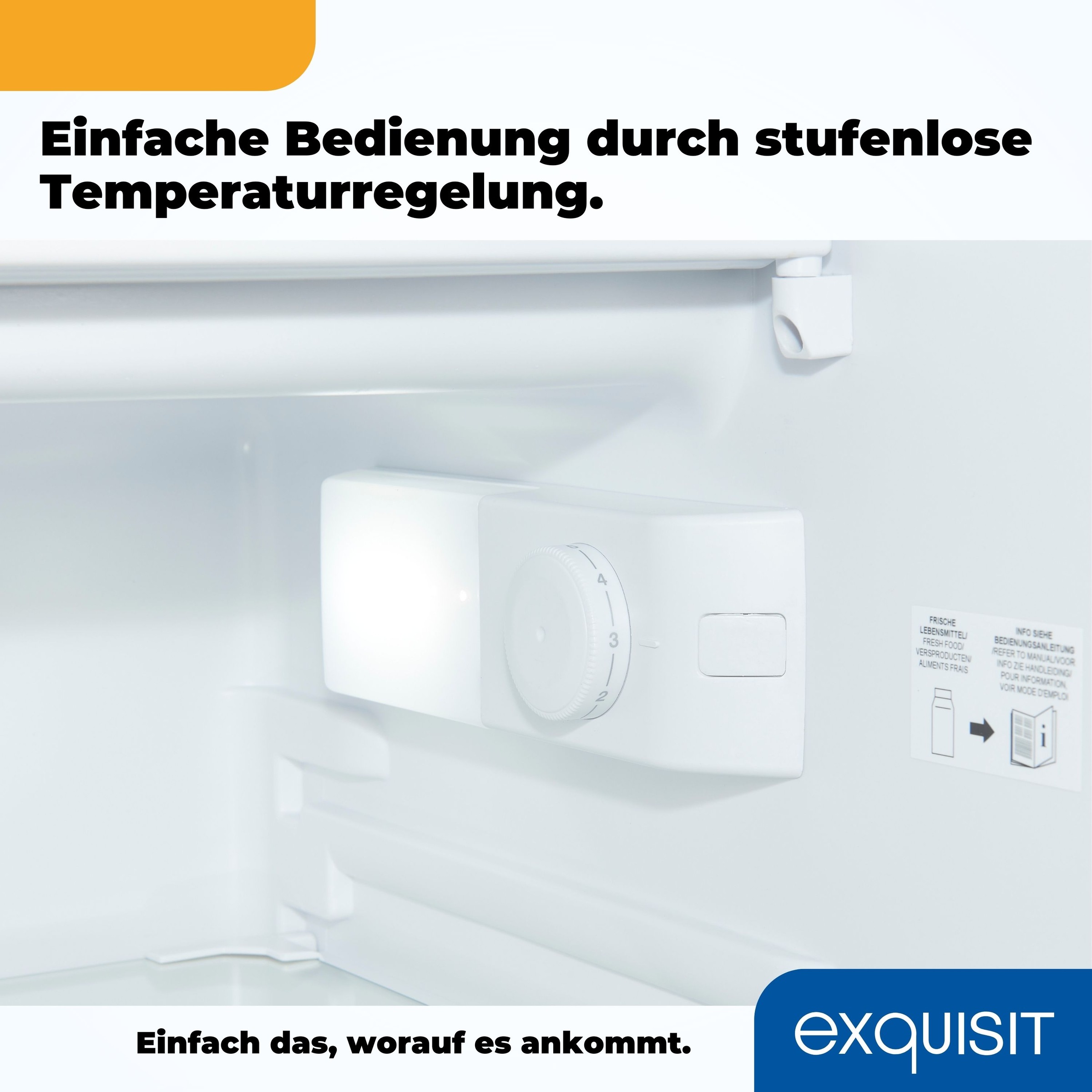 exquisit Einbaukühlschrank »EKS131-4-E-040E«