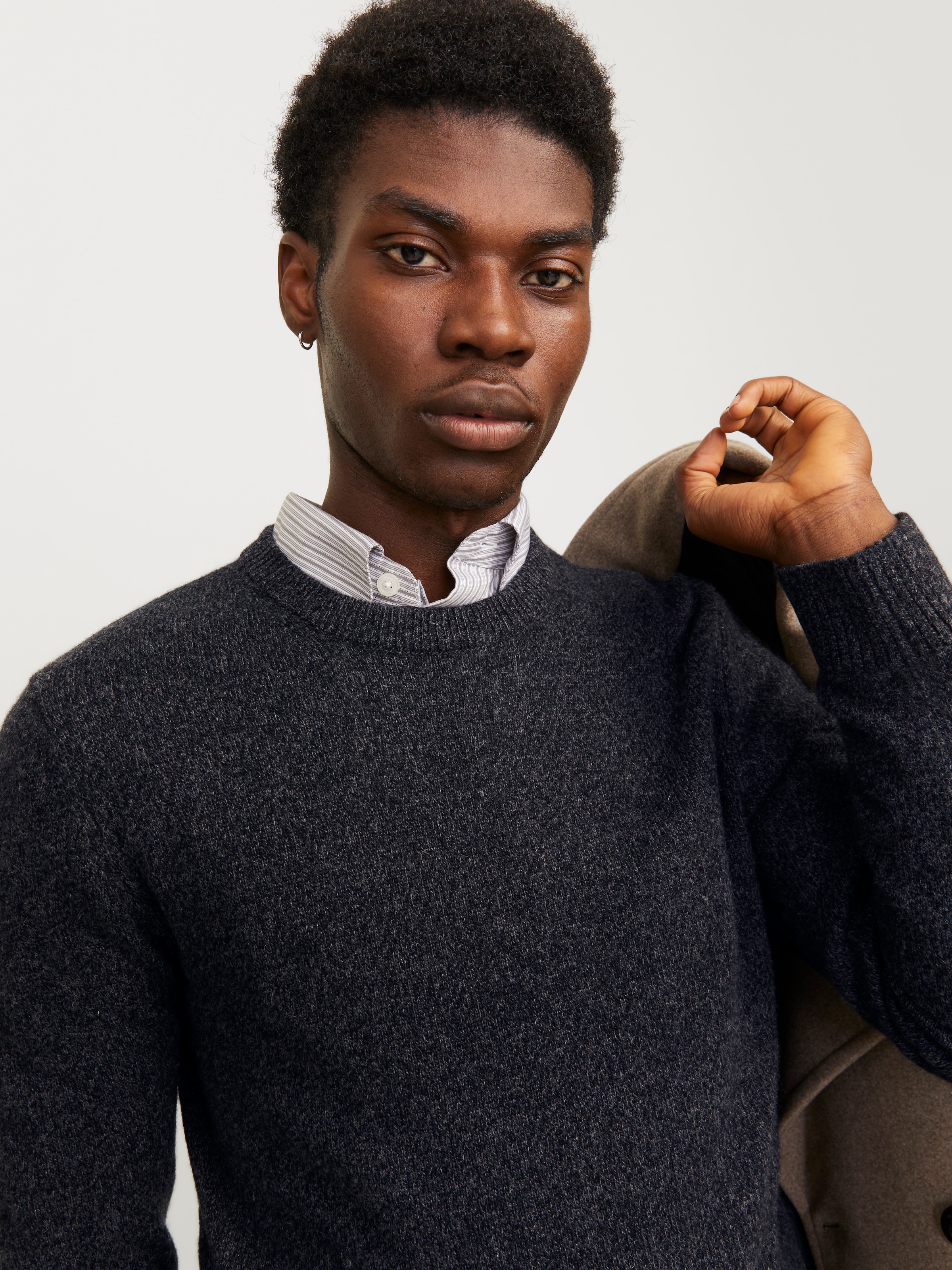 Jack & Jones Rundhalspullover »JPRBLULAMBSWOOL KNIT CREW NECK«