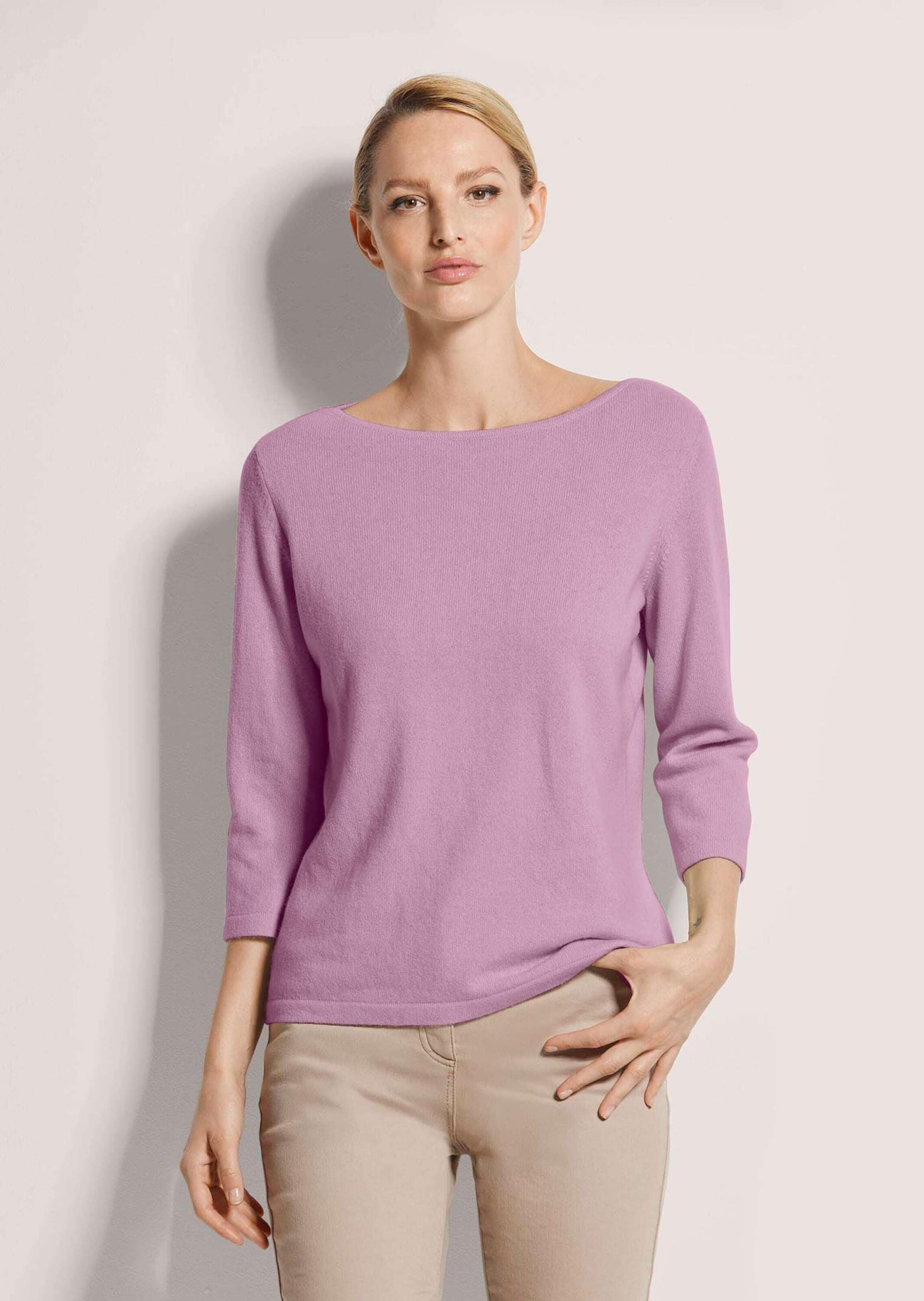 MADELEINE Longpullover »Pullover Kaschmirpullover mit U-Boot-Ausschnitt«