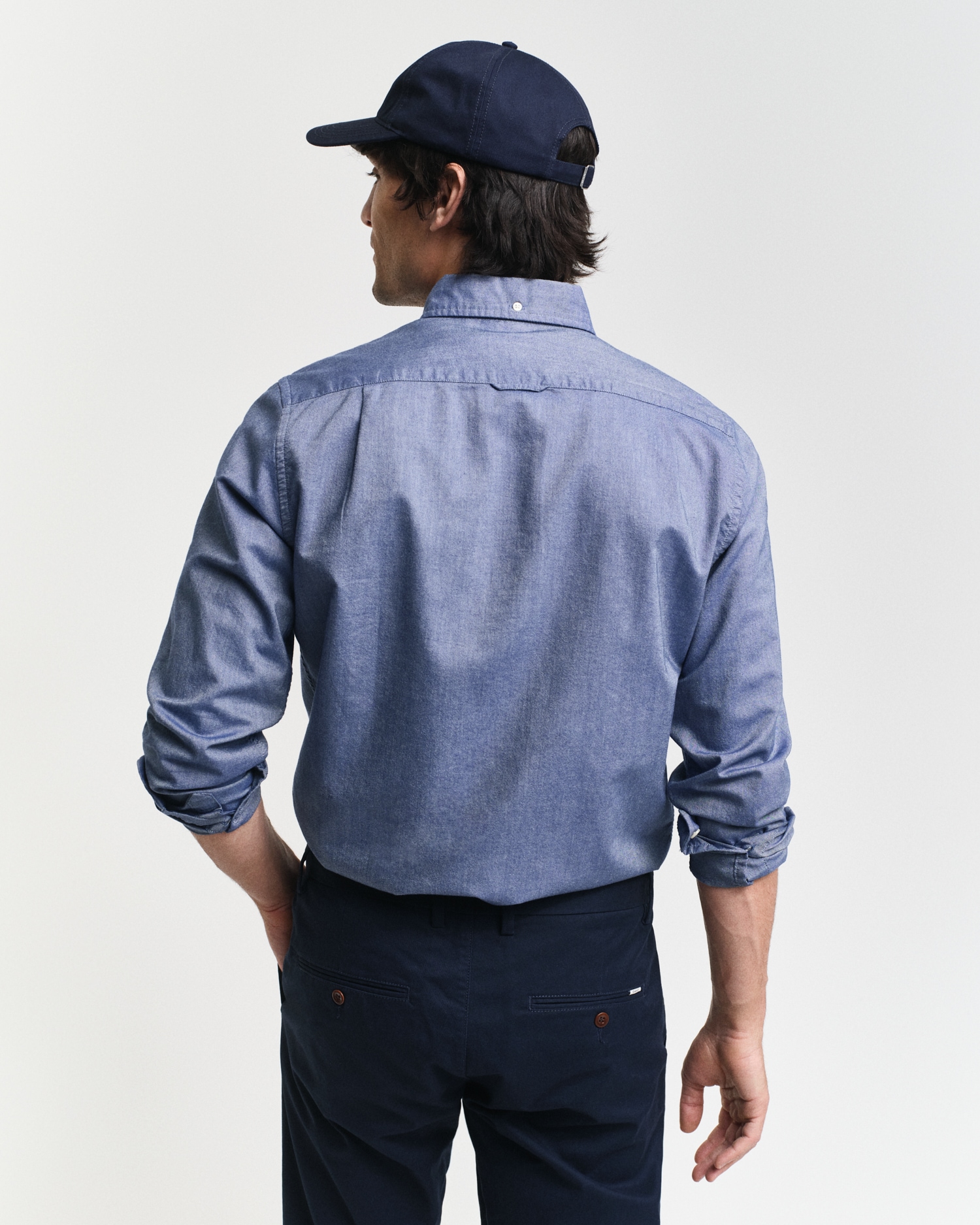 Gant Langarmhemd »Slim Fit Oxford Hemd strukturiert langlebig dicker«, Oxford Hemd Slim Fit