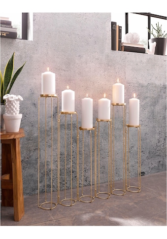 Leonique Kerzenständer »Weihnachtsdeko«, aus Metall, für Stumpenkerzen, Höhe ca. 65... kaufen