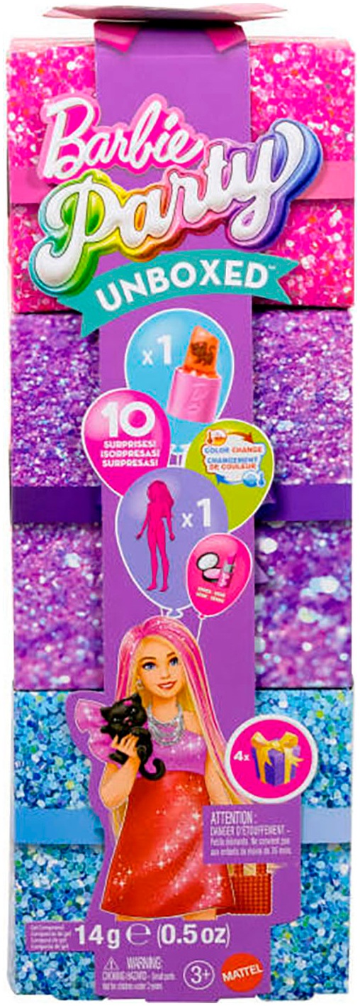 Barbie Anziehpuppe »Barbie Party Unboxed Barbie Glam Barbie Serie - rote Puppe«