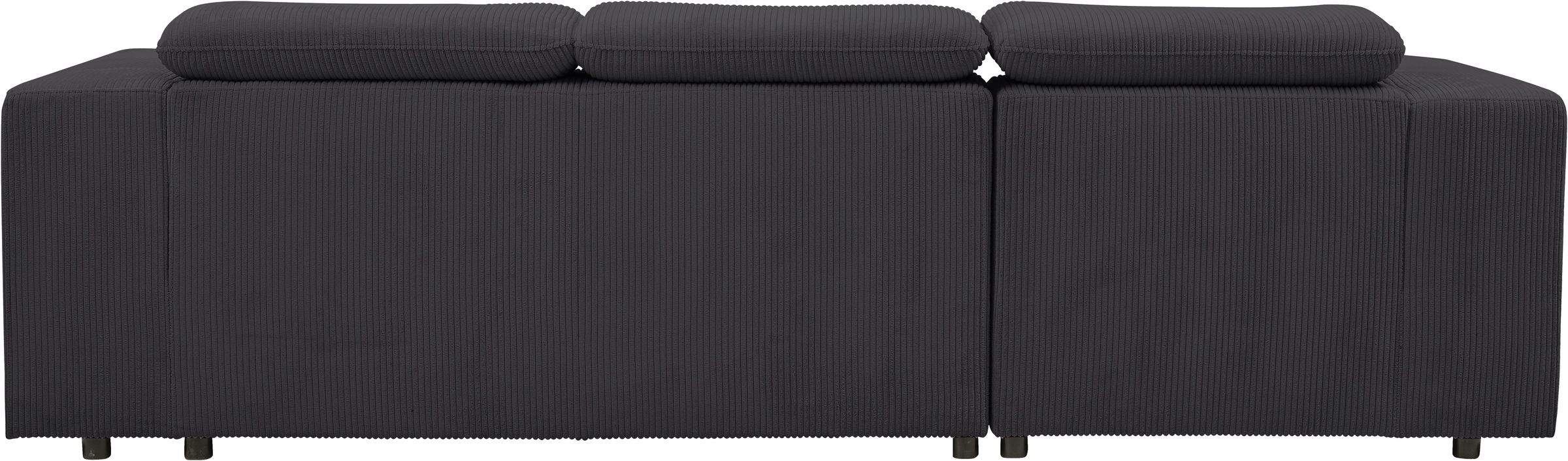WERK2 Ecksofa »Cherry, modernes Sofa mit Komfortfunktionen, Breite 270cm, L-Form,«, bequem, mit verstellbaren Kopfteilen, Schlaffunktion und Bettkasten