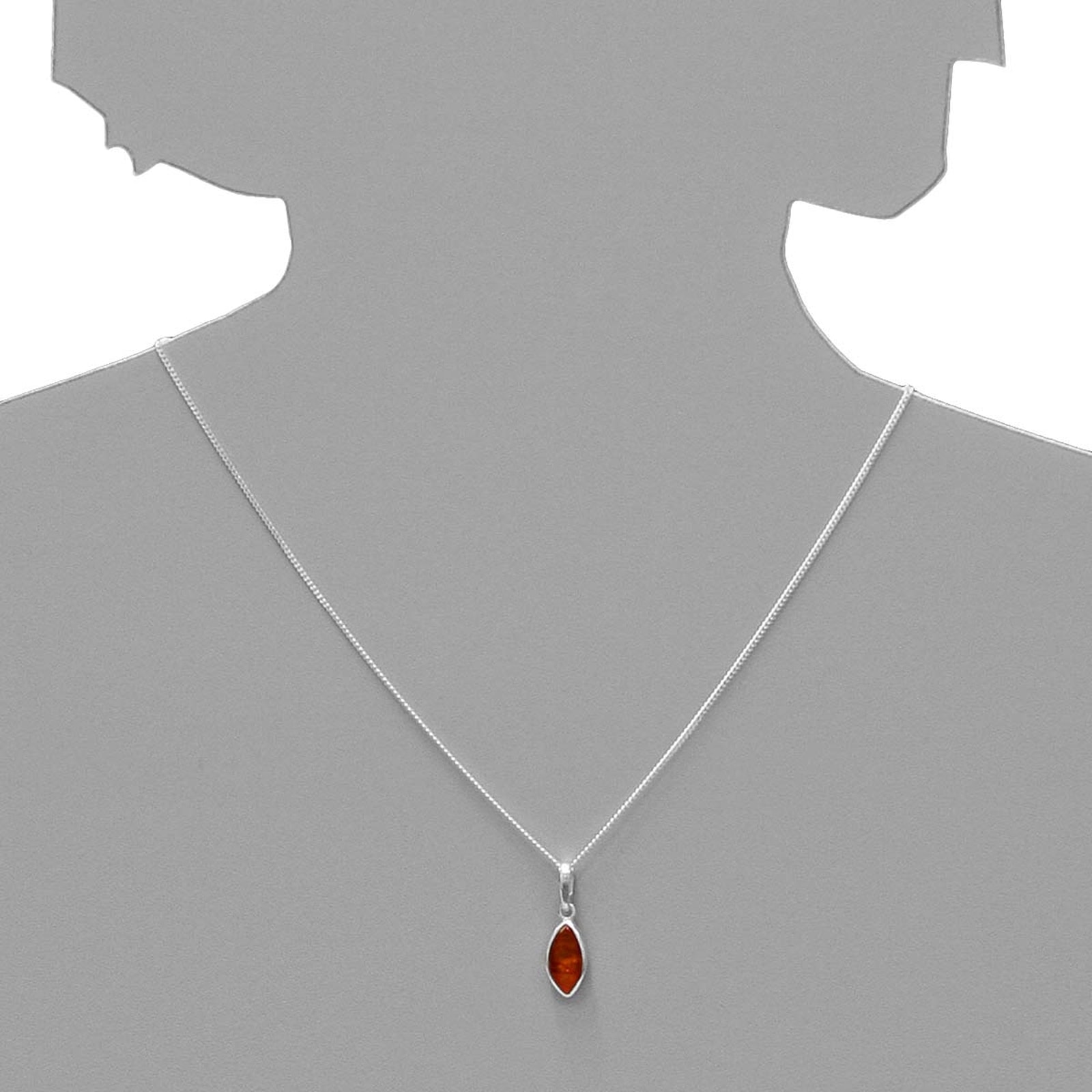 OSTSEE-SCHMUCK Kette mit Anhänger »- Tadira - Silber 925/000 - Bernstein«