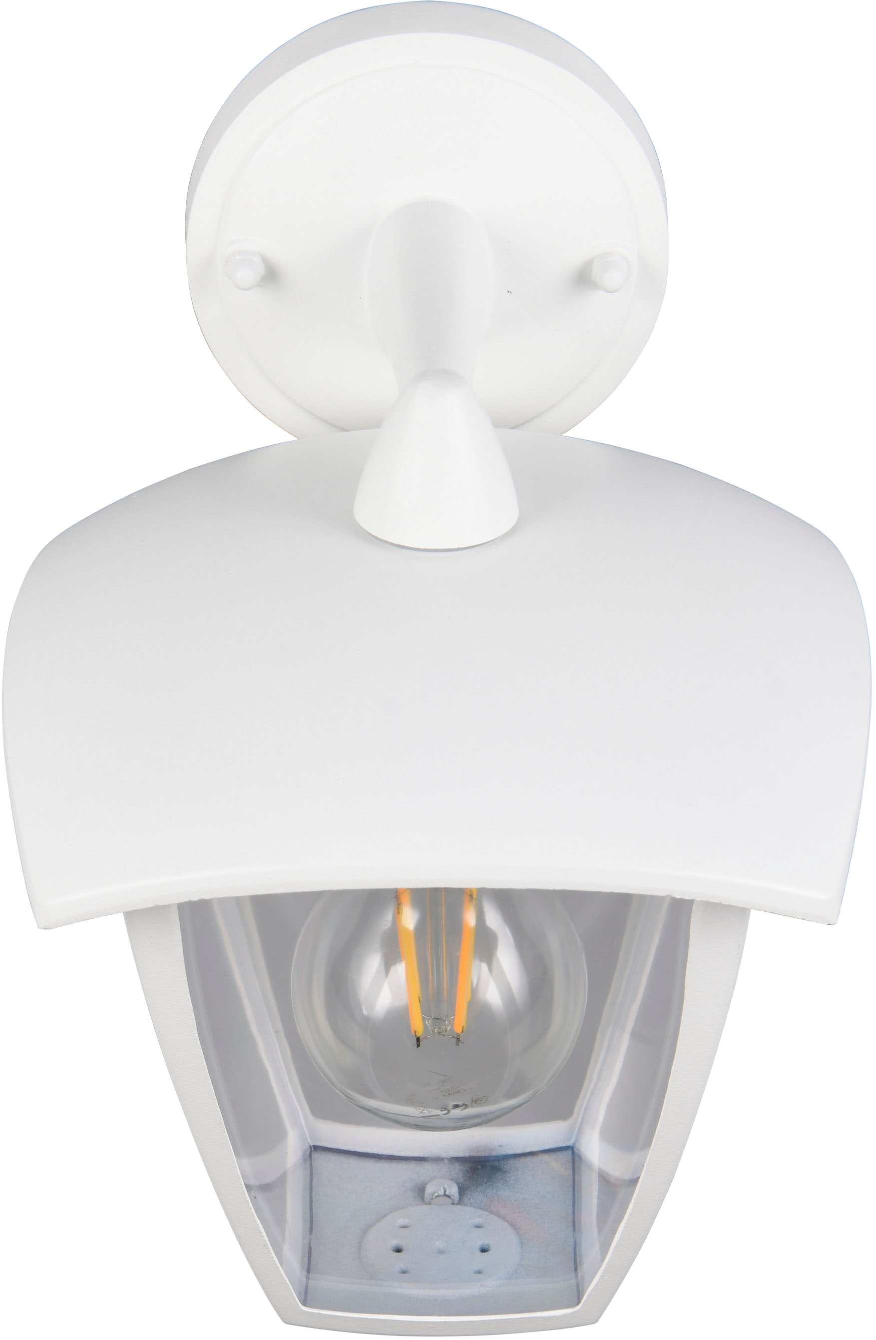 TRIO Leuchten Außen-Wandleuchte »VENTA, Laterne Hauswand Fassadenbeleuchtung, exkl 1x E27 max 10W, IP44« E27 1 Stk. warmweiß - kaltweiß Wandlampe Laternen-Optik, abwärts gerichtet, Schirm Kunststoff