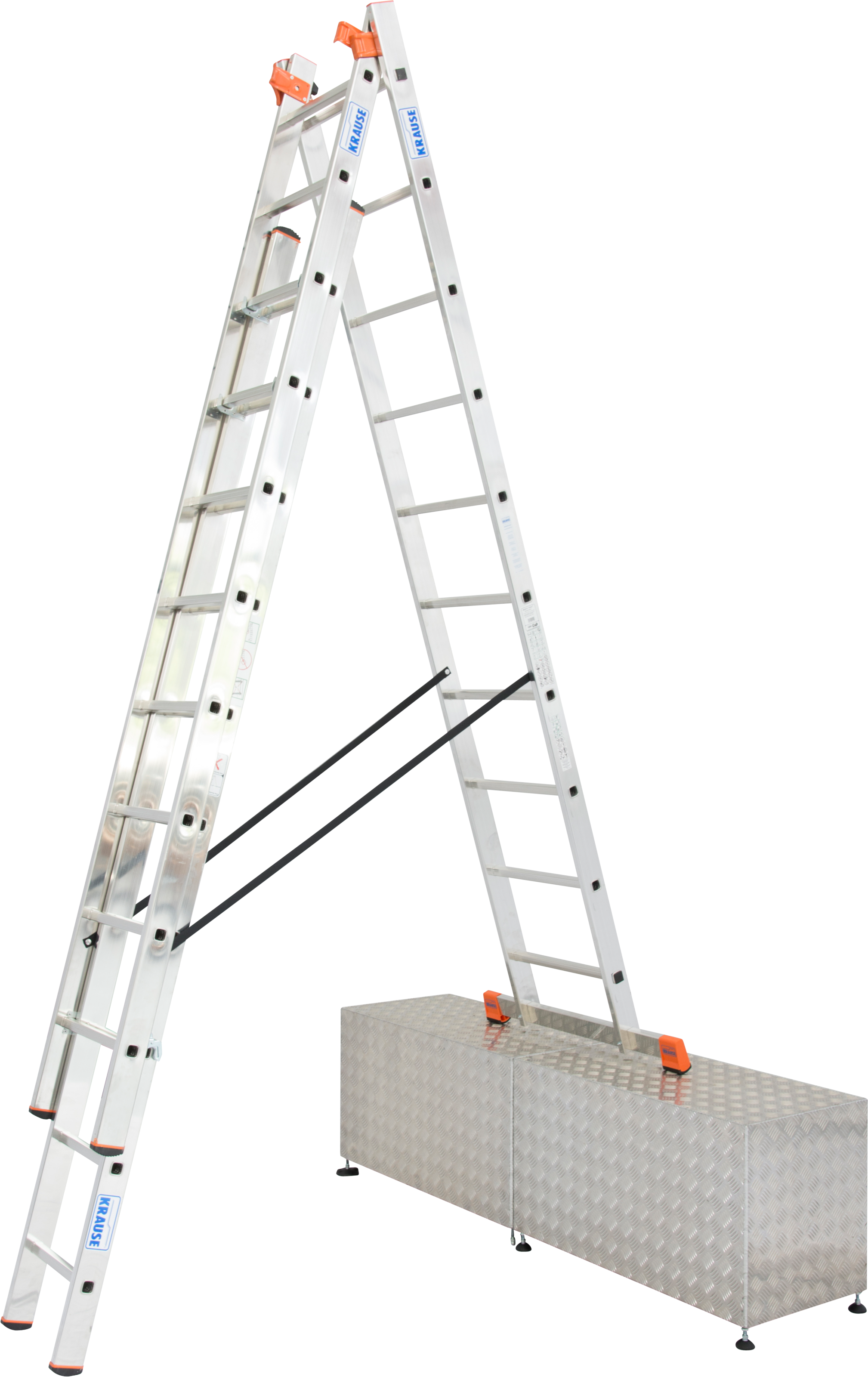 Krause Vielzweckleiter »Tribilo« Alu in grau, Größe B/H/L: 48 cm x 18 cm x 300 cm