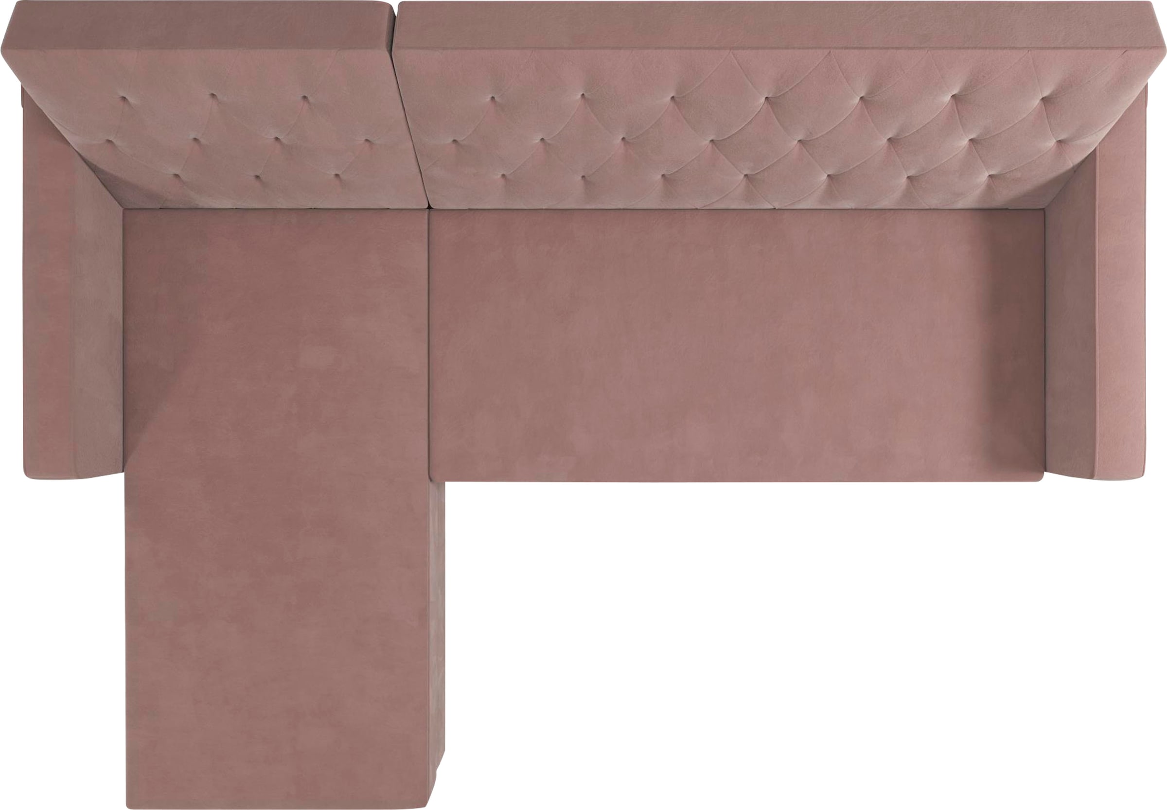 Cosmo Living Ecksofa »Liberty«, mit Schlafffunktion, Recamiere mit Stauraum beidseitig montierbar