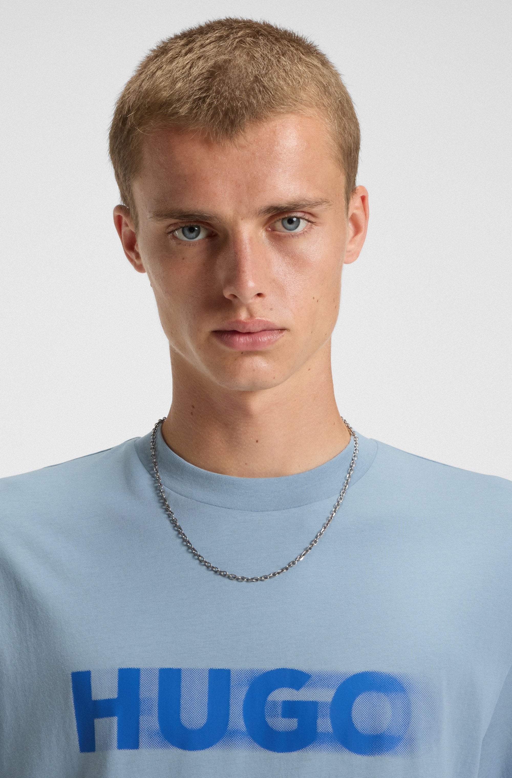 HUGO Blue T-Shirt »Nalax«, mit Logo-Druck