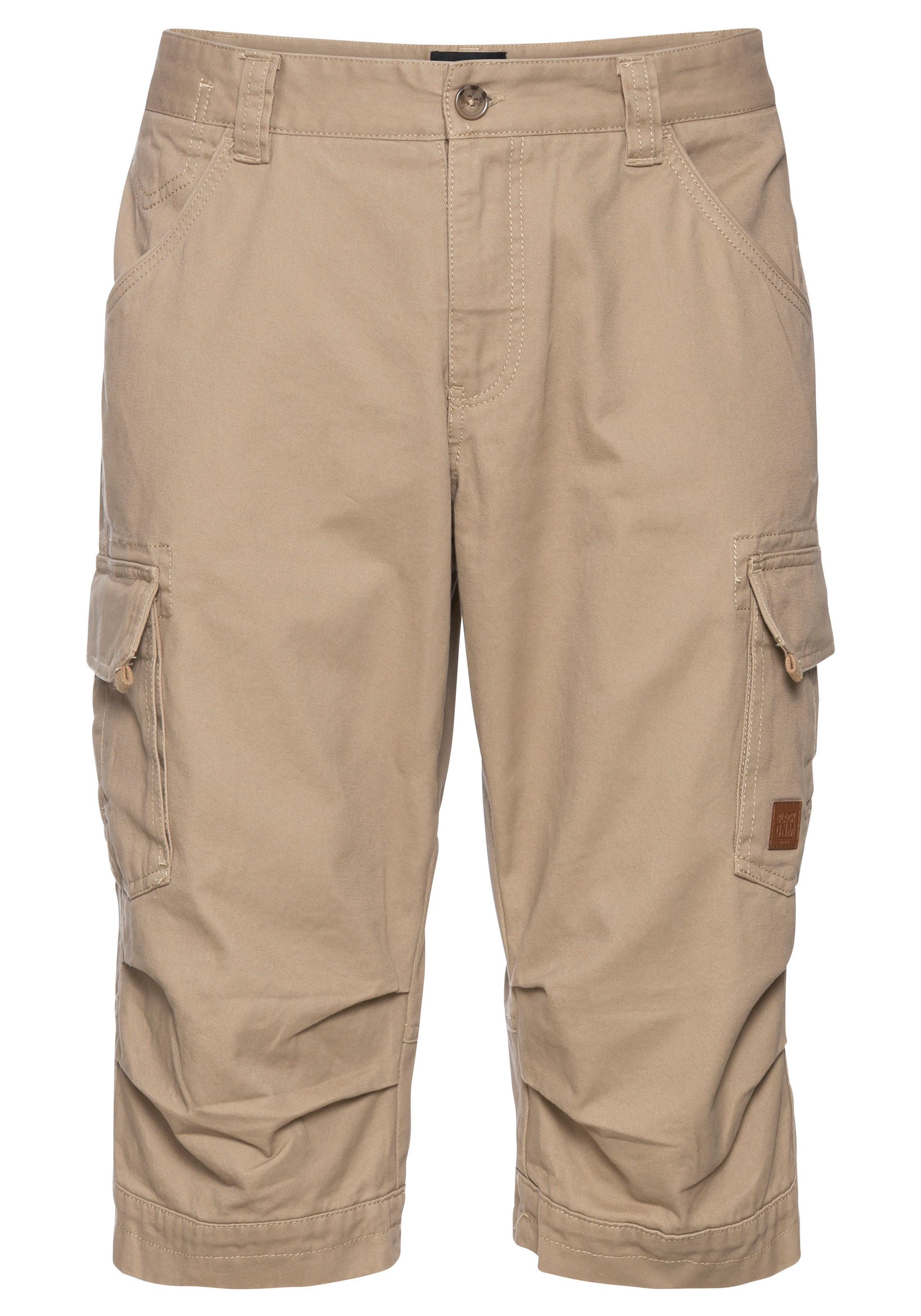 Bruno Banani Jeansbermudas, schmale Passform, gerade Beinform, mit Cargotaschen