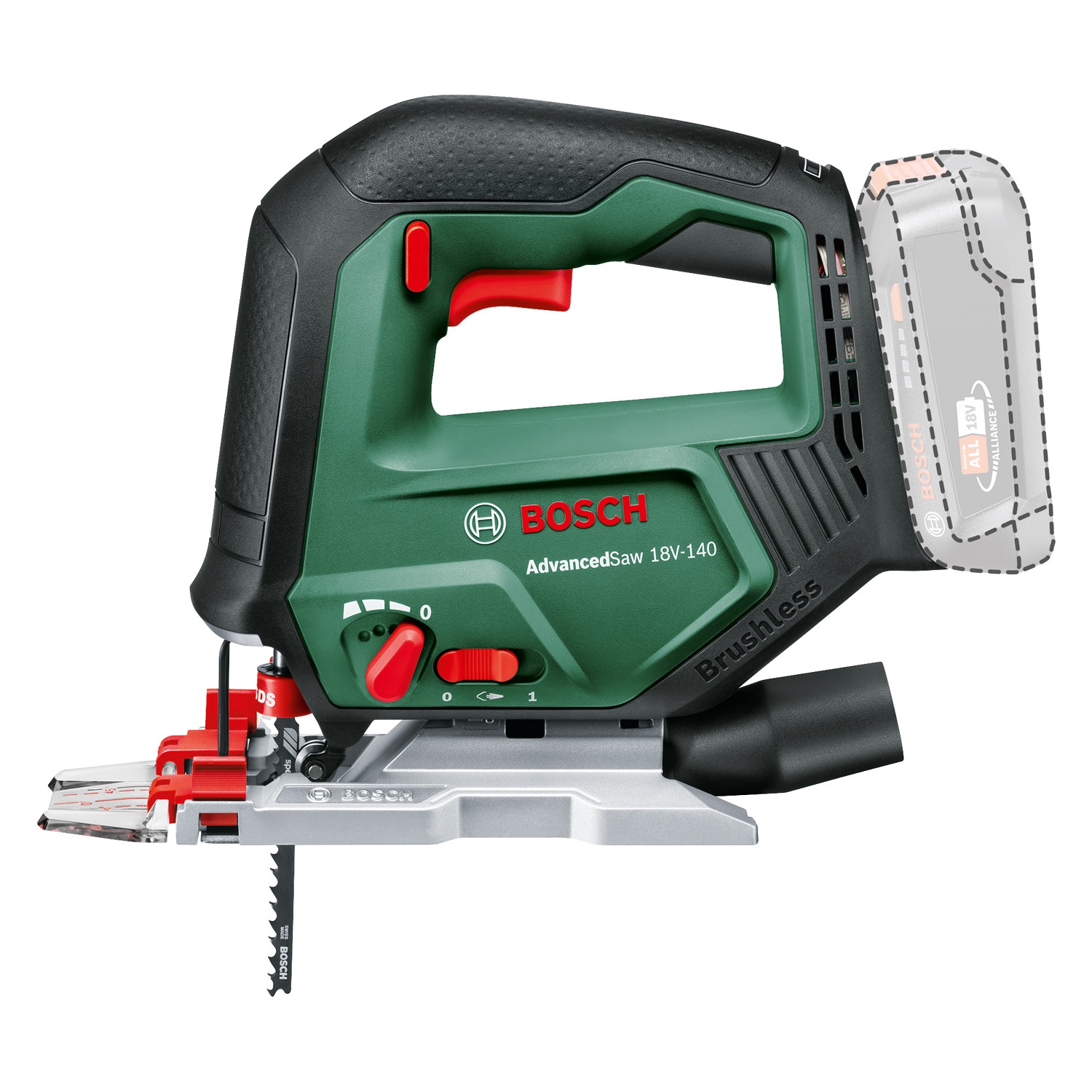 Bosch Home & Garden Akku-Stichsäge »AdvancedSaw 18V-140«, im Karton, ohne Akku und Ladegerät