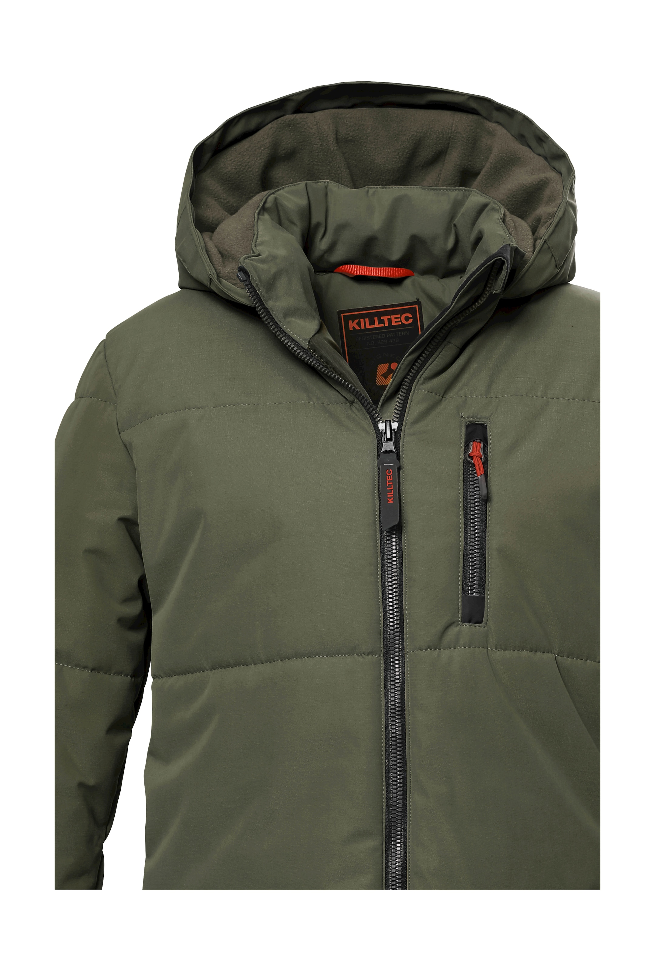 Killtec Steppmantel »KOW 135 BYS QLTD PRK«, Langer, atmungsaktiver Parka mit verstellbarer Kapuze und Taschen