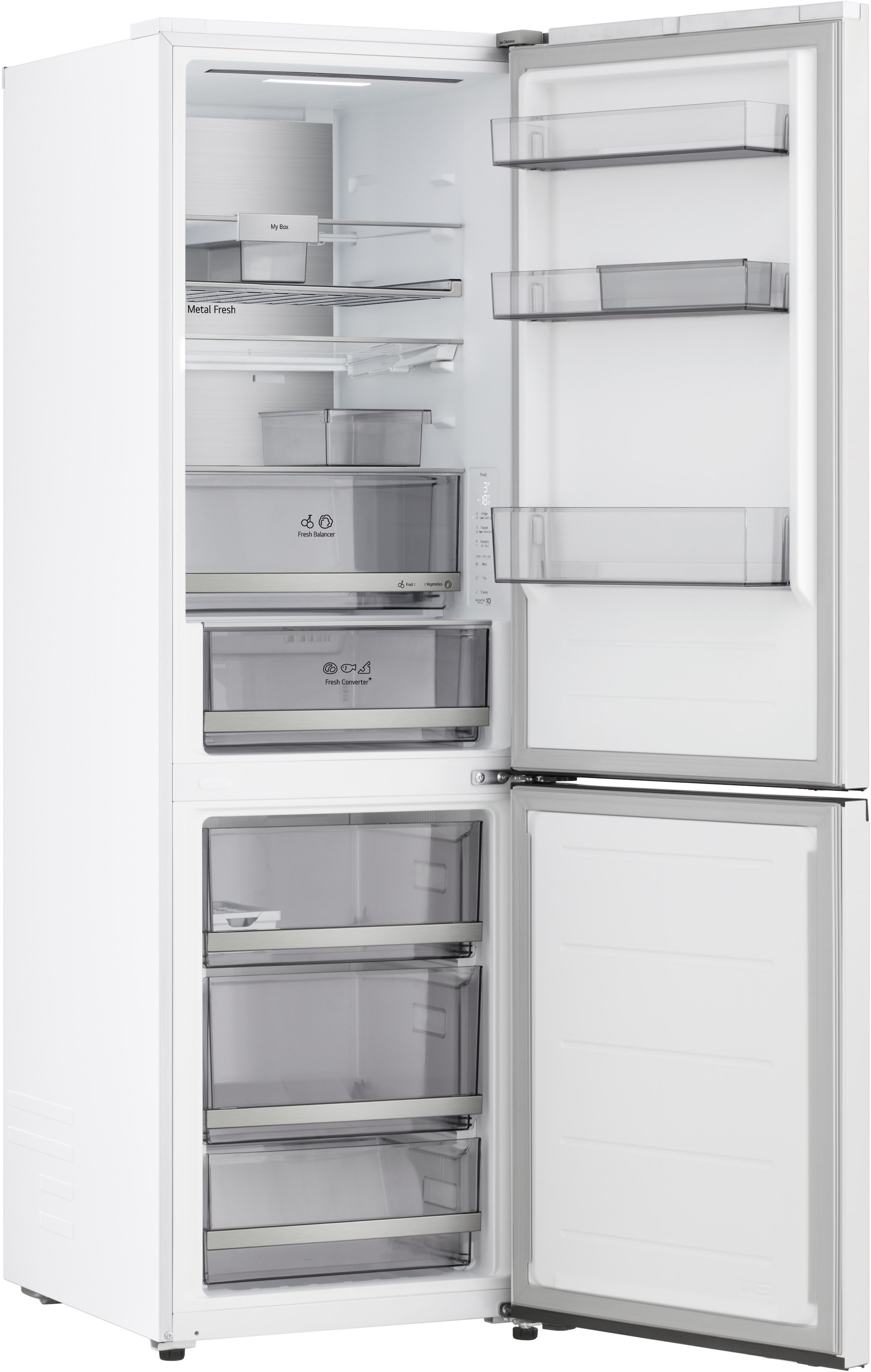 LG Kühl-/Gefrierkombination Serie 7 »GBBS716ASW« 186 cm hoch 59,7 cm breit Vollintegrierbarer Kühlschrank dank frontaler Luftzufuhr und Abluft