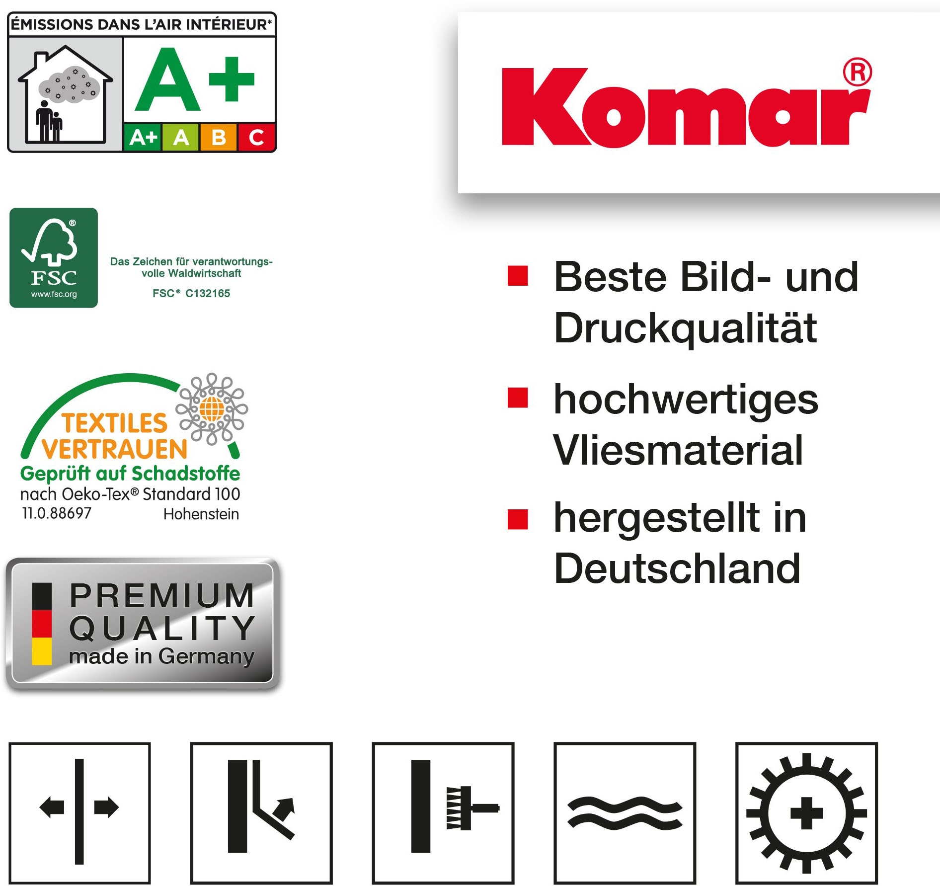 Komar Vliestapete »Digitaldruck Vlies -  Patches - Größe 400 x 260 cm« bedruckt glatt Wohnzimmer, Schlafzimmer