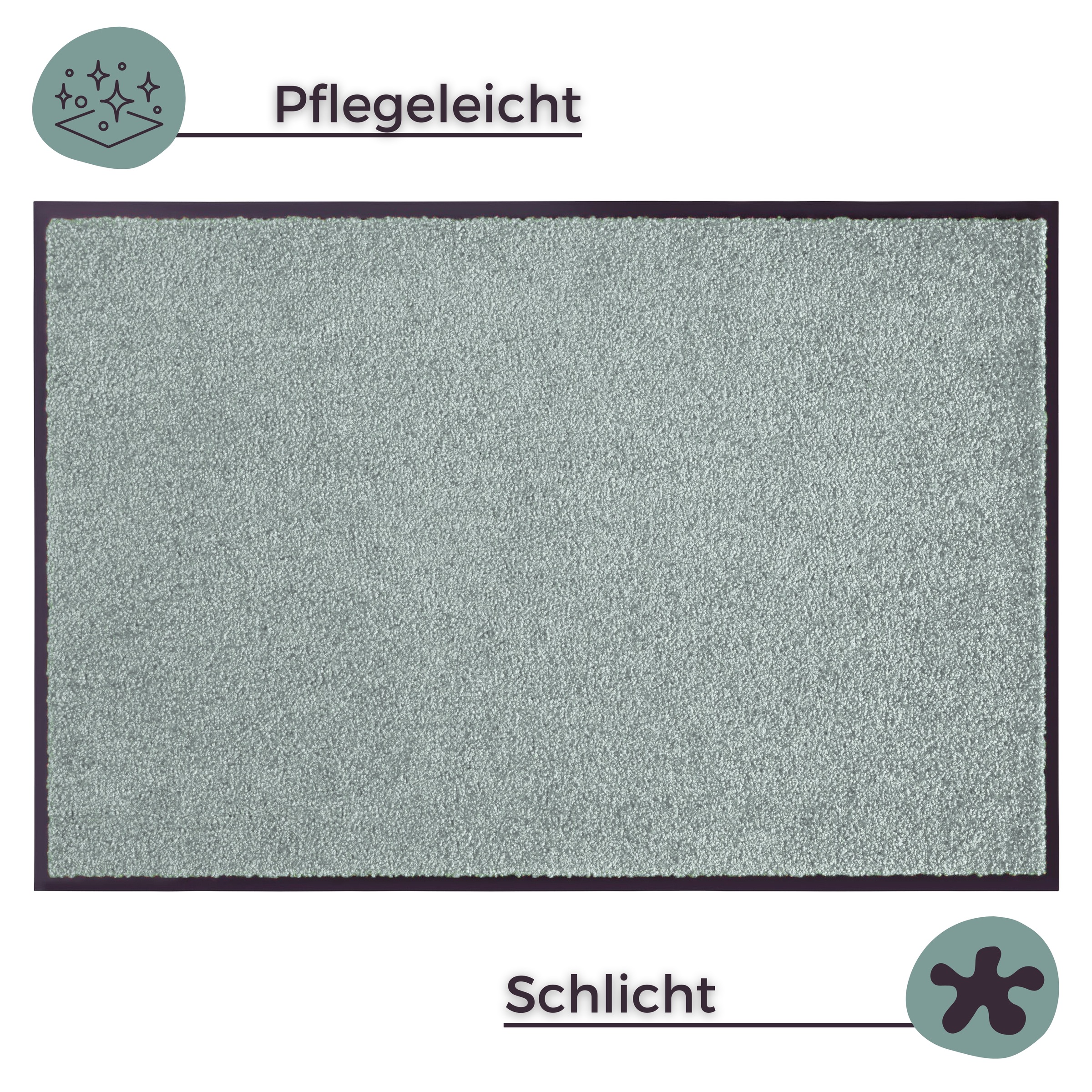 HANSE Home Fußmatte »Wash & Clean« rechteckig 7 mm Höhe Schmutzfangmatte, Türmatte, In- und Outdoor, Teppich, Läufer, waschbar