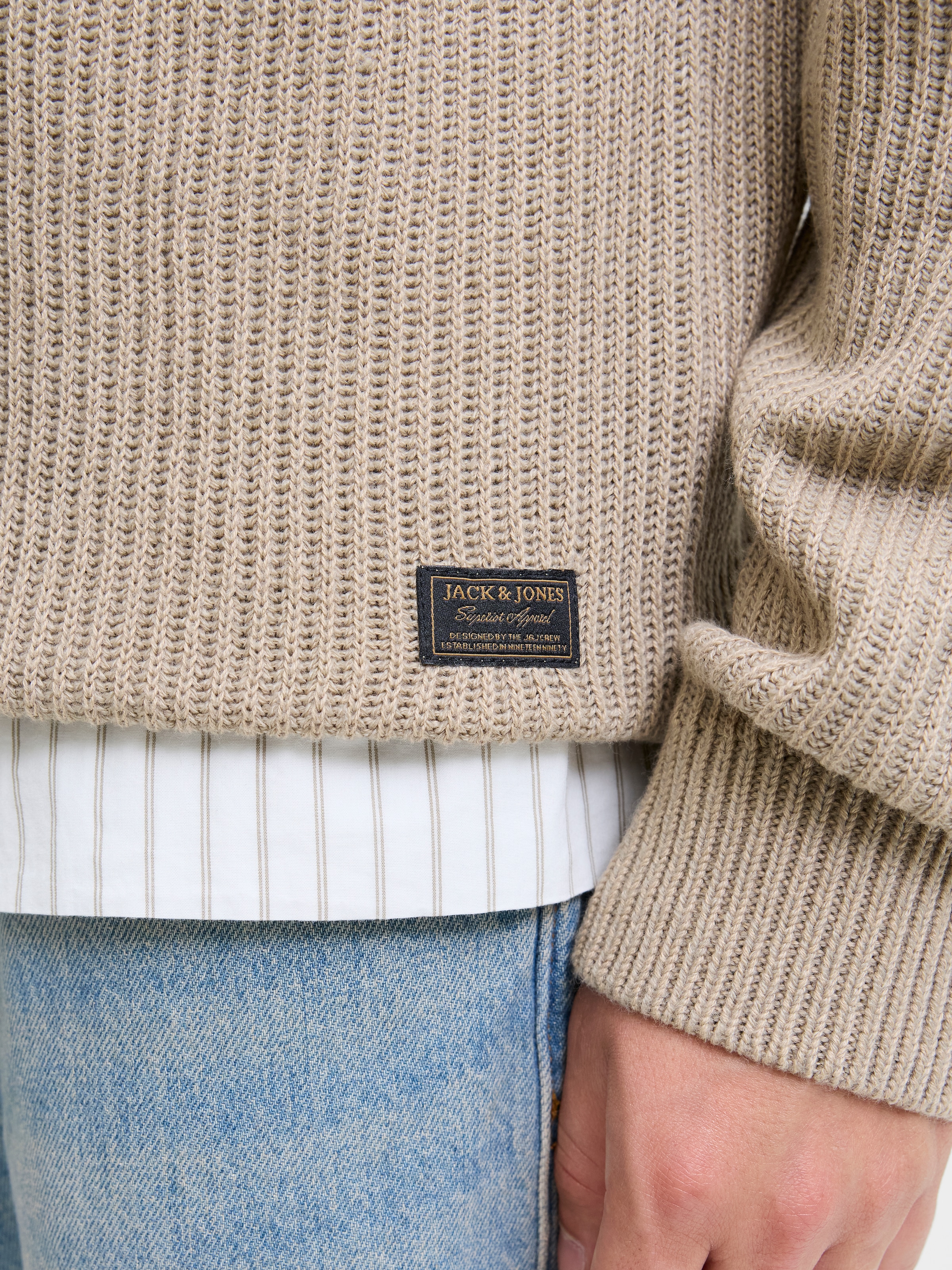 Jack & Jones Troyer »JJPANNEL KNIT HALF ZIP AW25«