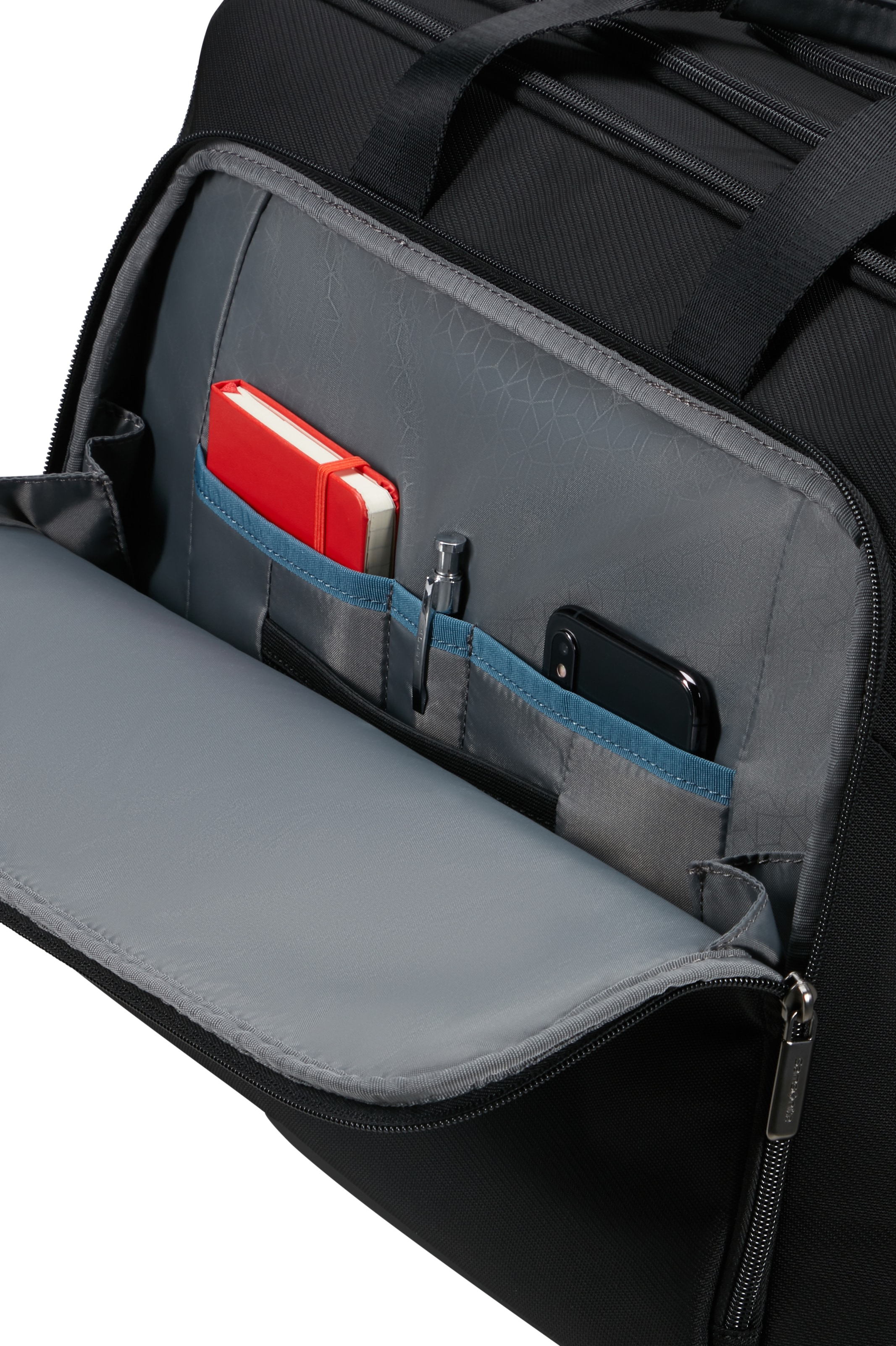 Samsonite Aktentasche »EVOSIGHT 17,3'' mit Rollen«, Businesstasche mit Rollen und Teleskopstange Trolleyaufstecksystem