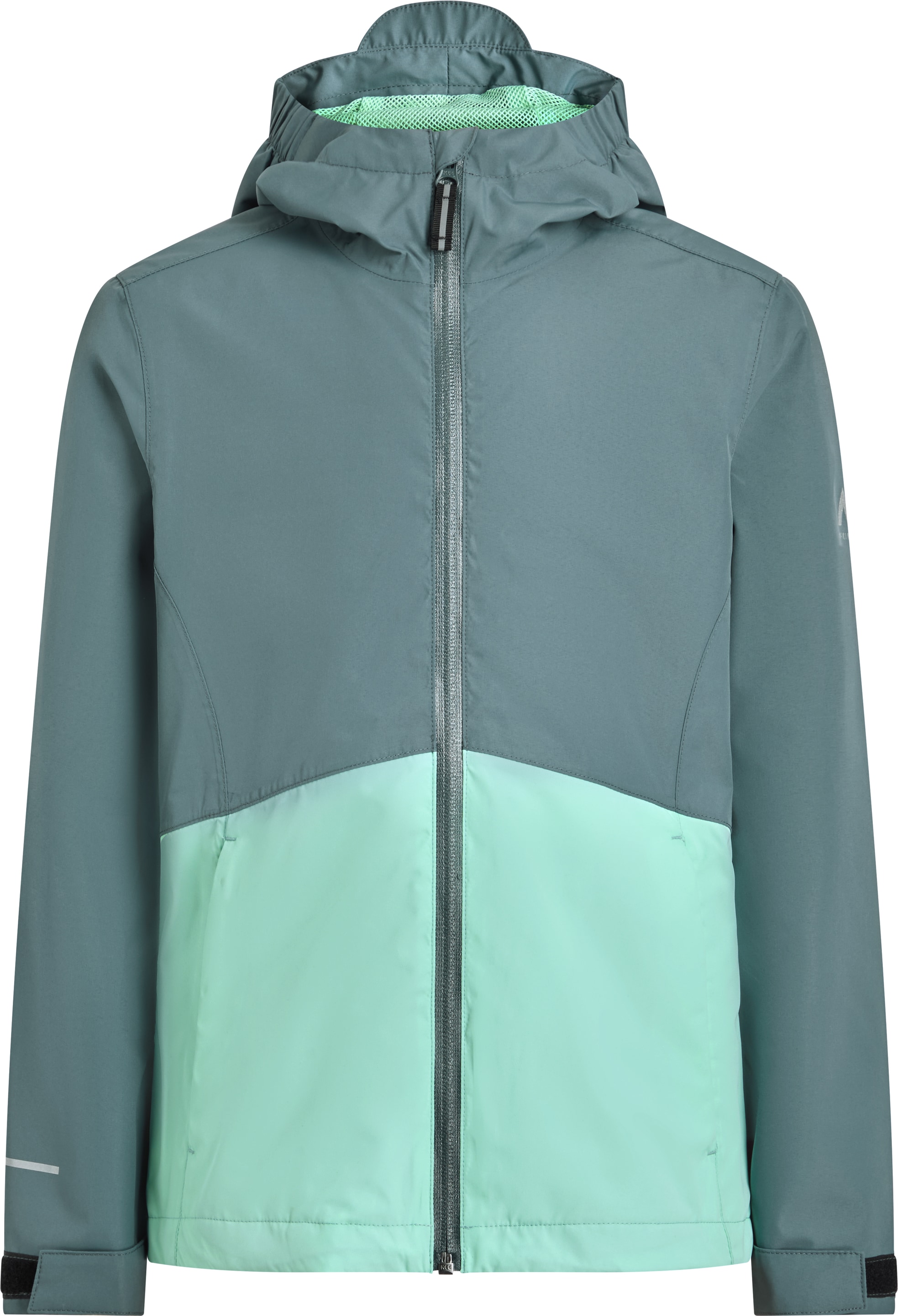 McKINLEY Outdoorjacke »MÄ.-FUNKTIONS-JACKE ALLALIN LT G« mit Kapuze Kontrasteinsatz im Colorblocking-Look, verstellbarer Riegel am Arm