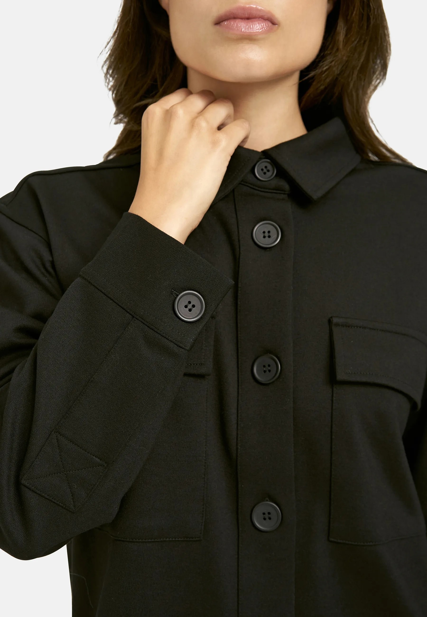 Smith & Soul Hemdjacke mit aufgesetzten Taschen, Jersey
