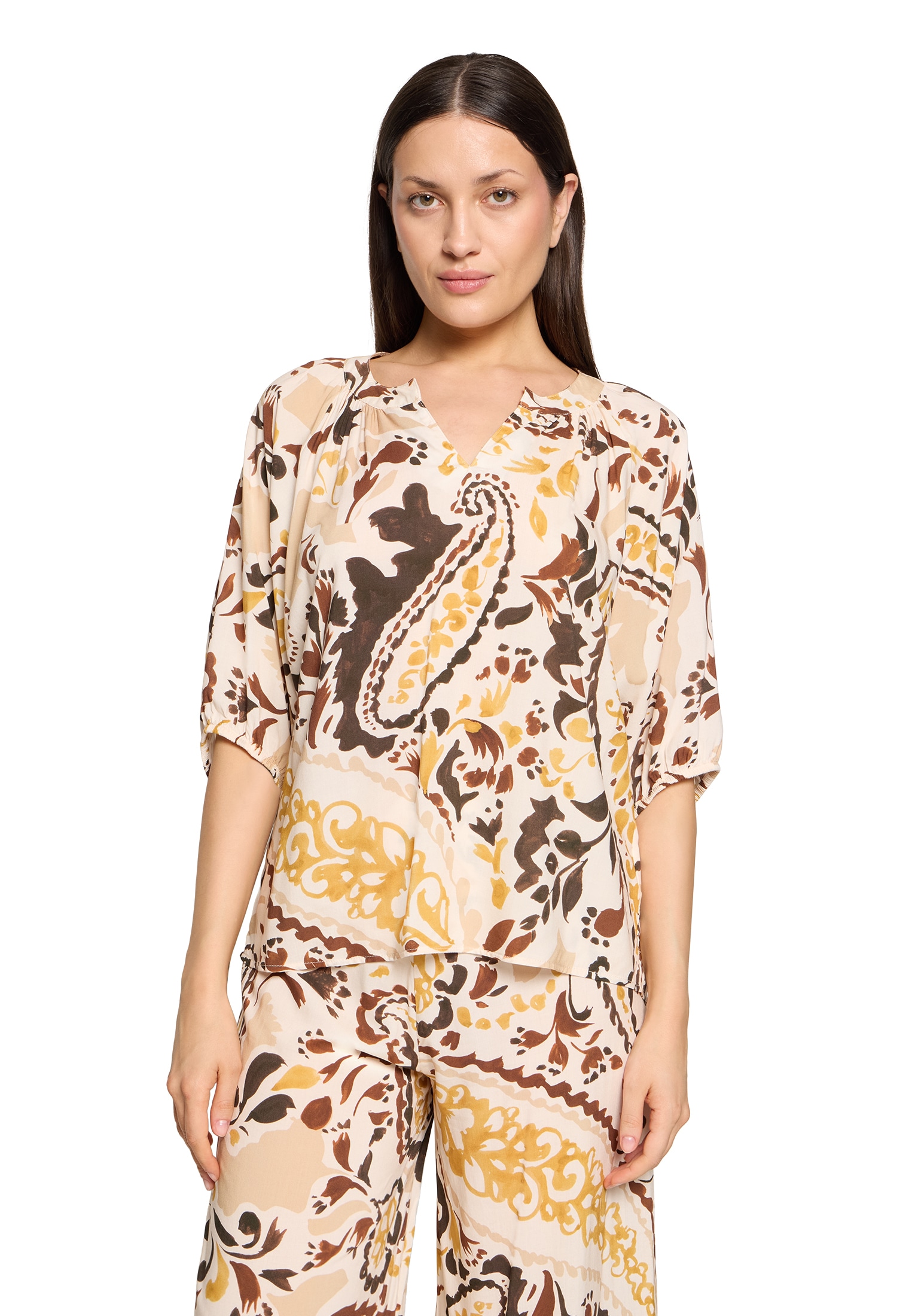 Cartoon Klassische Bluse »Casual-Bluse mit Raffung«