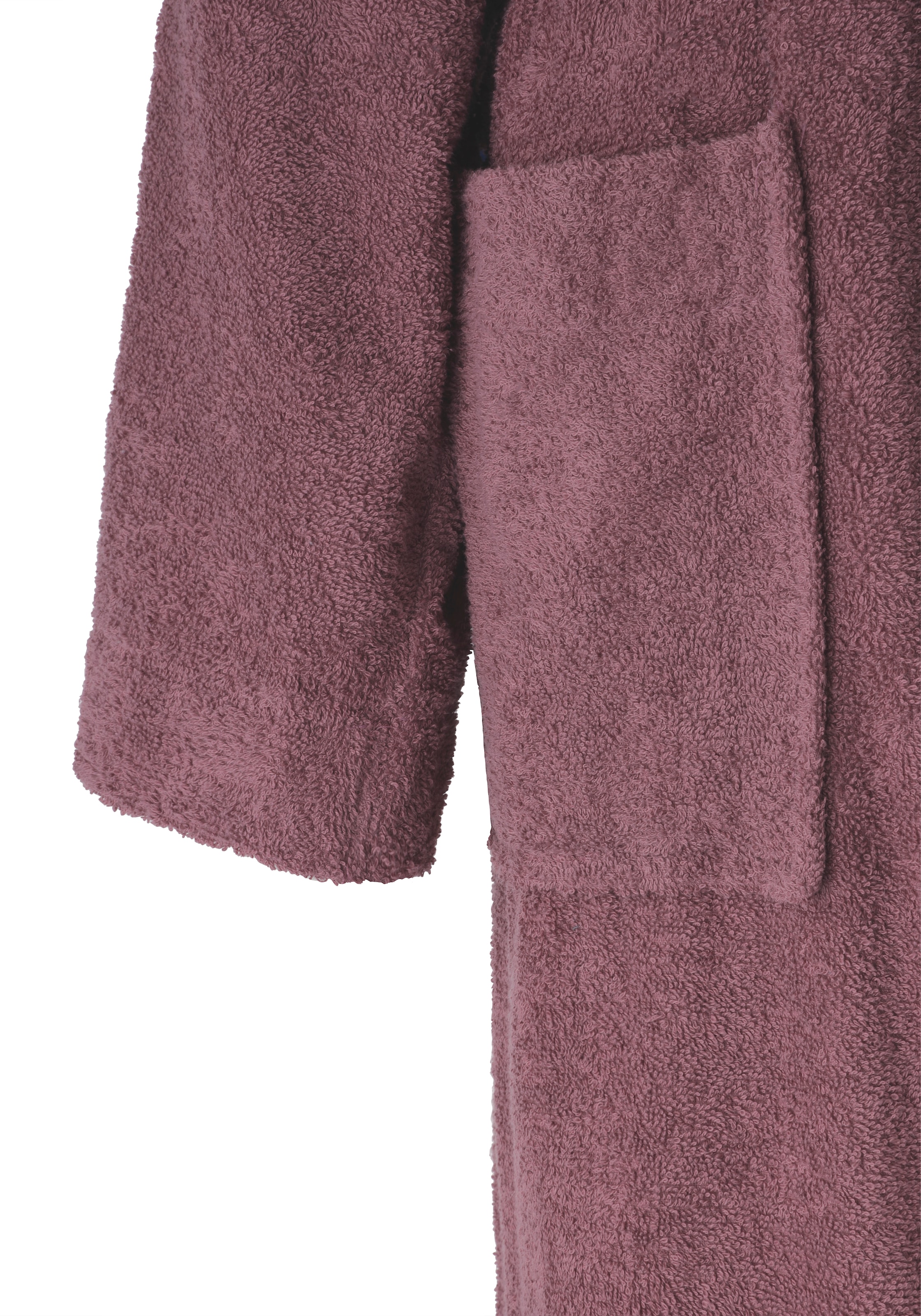 Bruno Banani Unisex-Bademantel »Robby, ideal für Sauna & Spa, Standardlänge & Überlänge« 1 Stk. tlg., Damen & Herren Bademäntel, Baumwolle, mit Taschen, Sauna, XS-3XL
