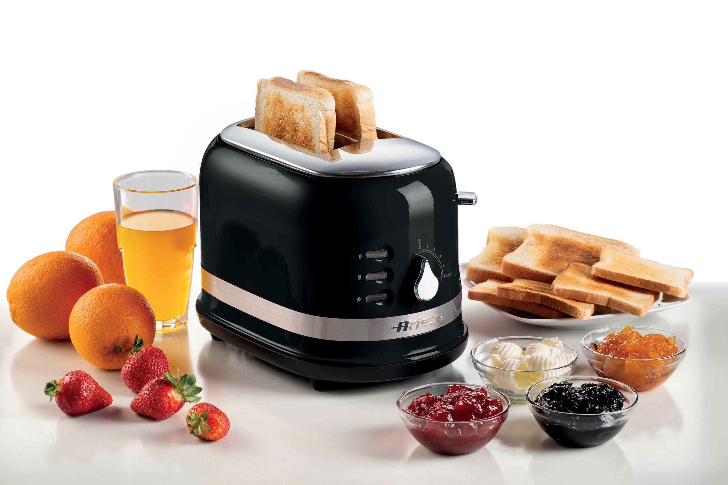 Ariete Toaster »149BK moderna schwarz«, 2 kurze Schlitze, 815 W