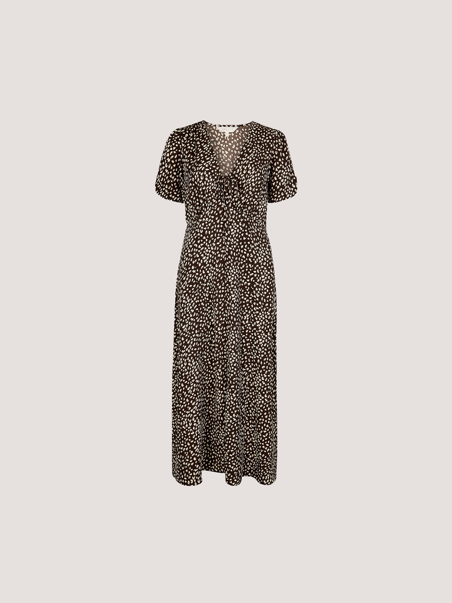 Apricot Druckkleid »Animalprintkleid« 2 tlg. mit zarten Raffungen