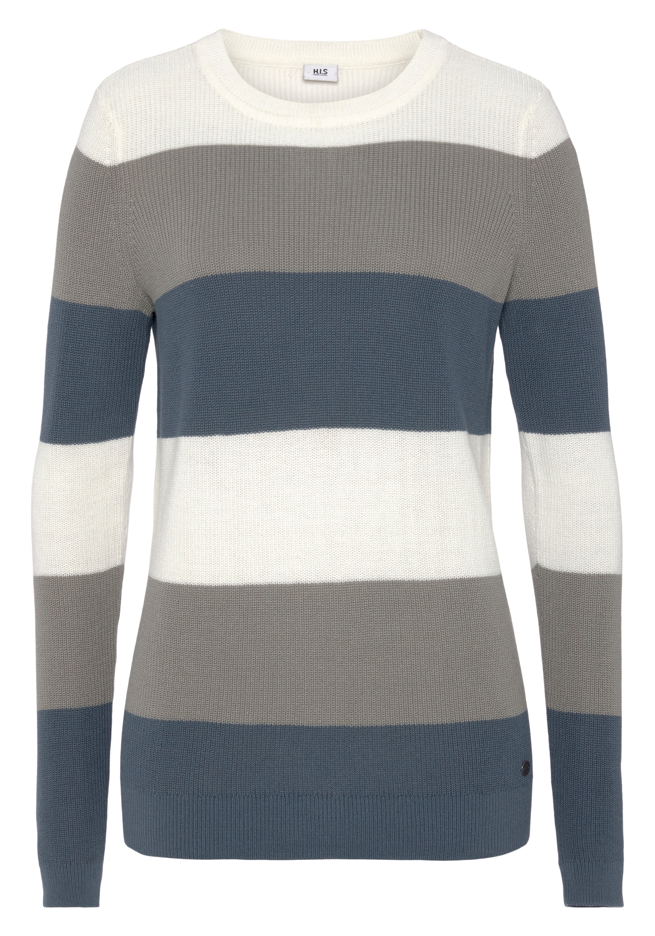 H.I.S Strickpullover, in modischem Streifenmuster