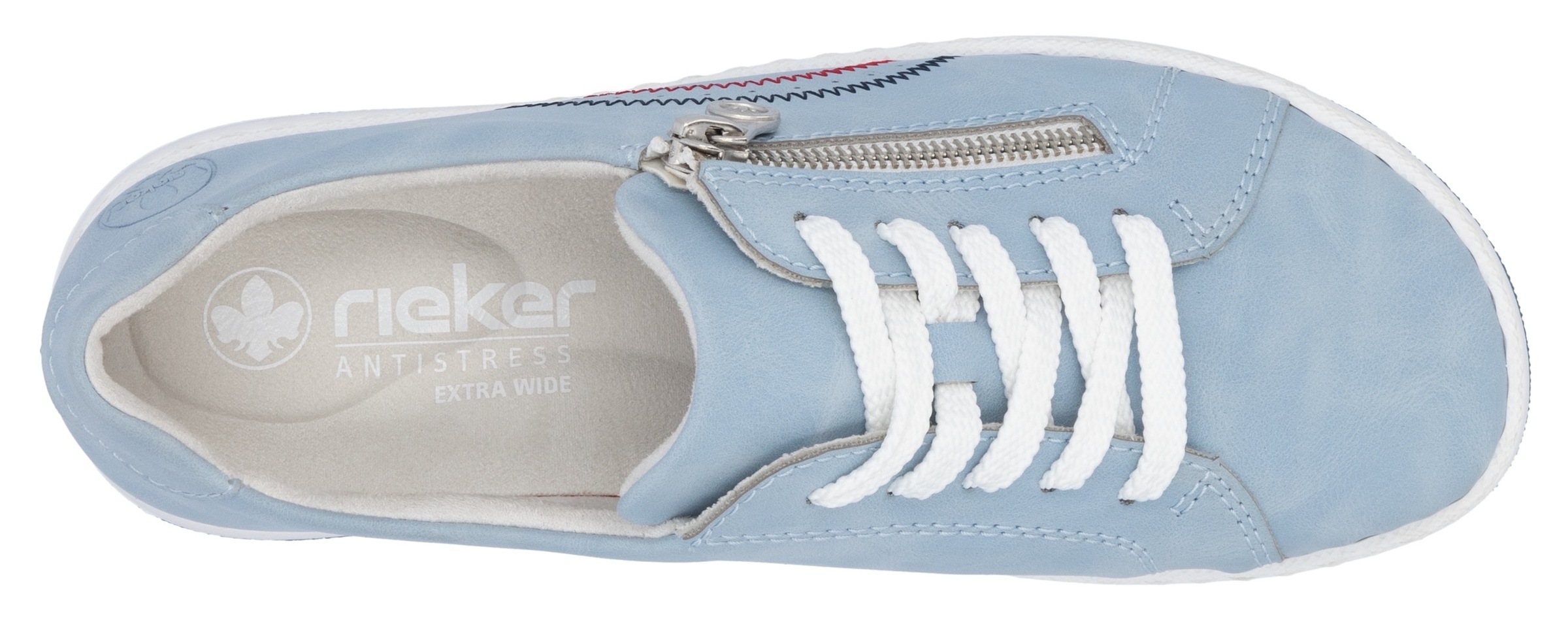 Rieker Sneaker, Halbschuh, Schnürschuh, Freizeitschuh mit sportiver Laufsohle