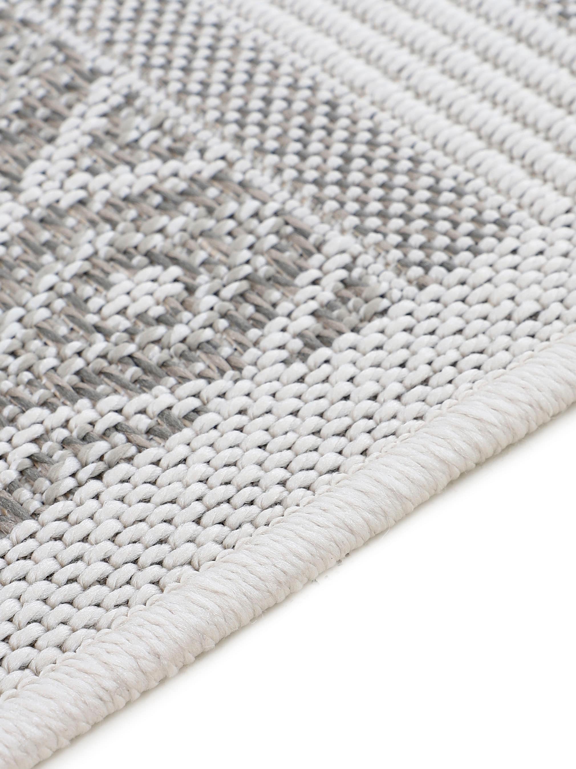 carpetfine Läufer »Boho 101«, rechteckig, 4 mm Höhe, robustes Flachgewebe, Sisal Optik, UV-beständig, Außenbereich