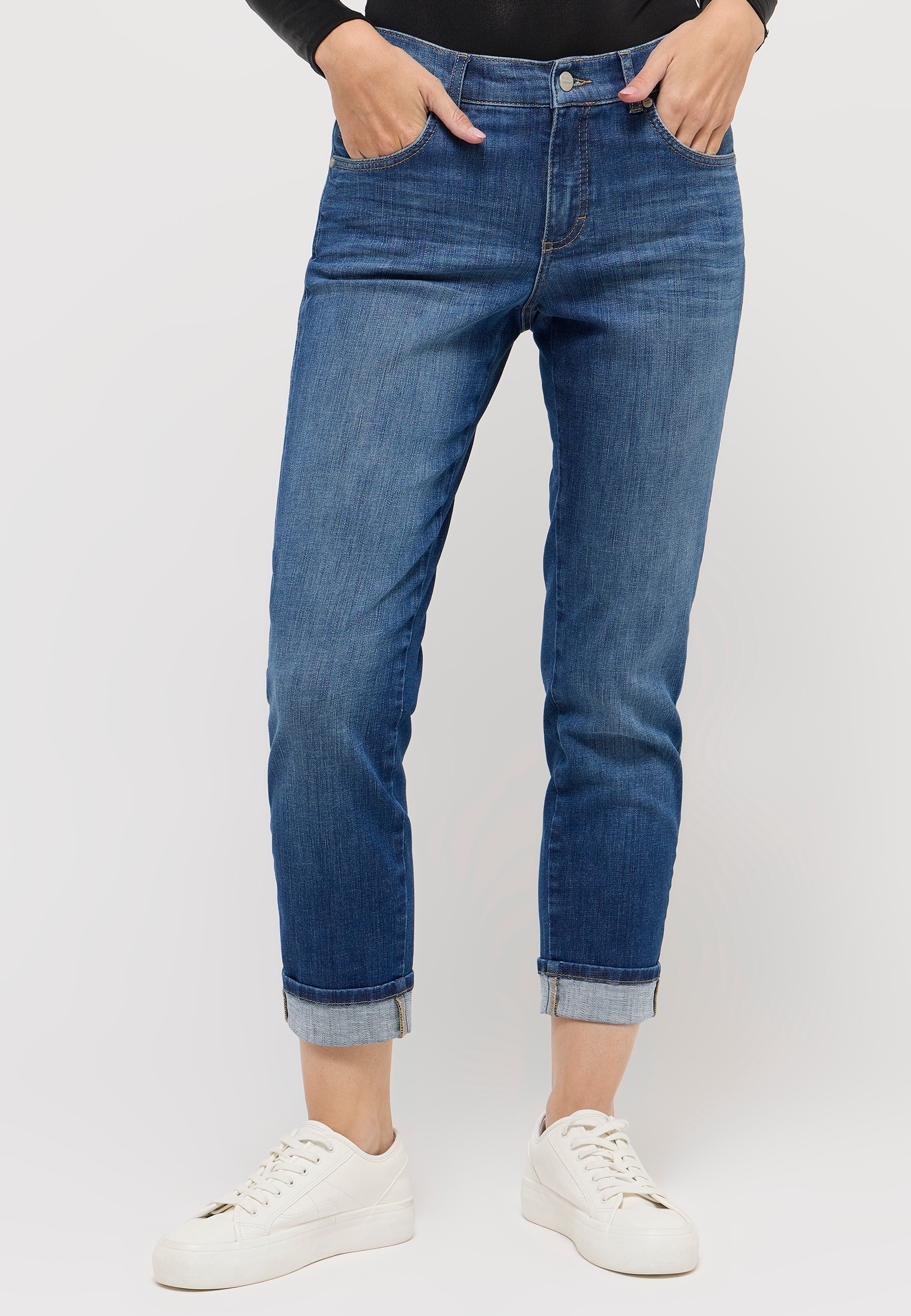 ANGELS Mom-Jeans »DARLEEN CROP TU«, im Five-Pocket Style