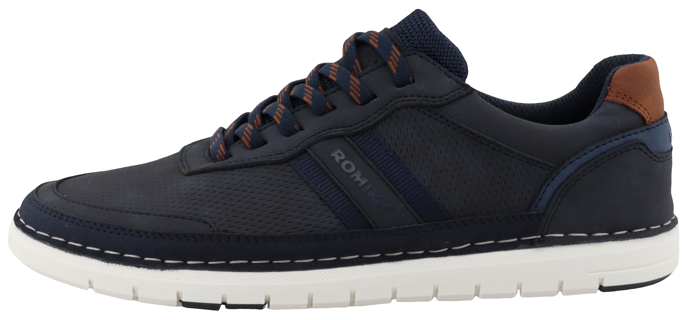 Romika Sneaker, Freizeitschuh, Halbschuh, Schnürer mit Kontrast-Rahmennaht