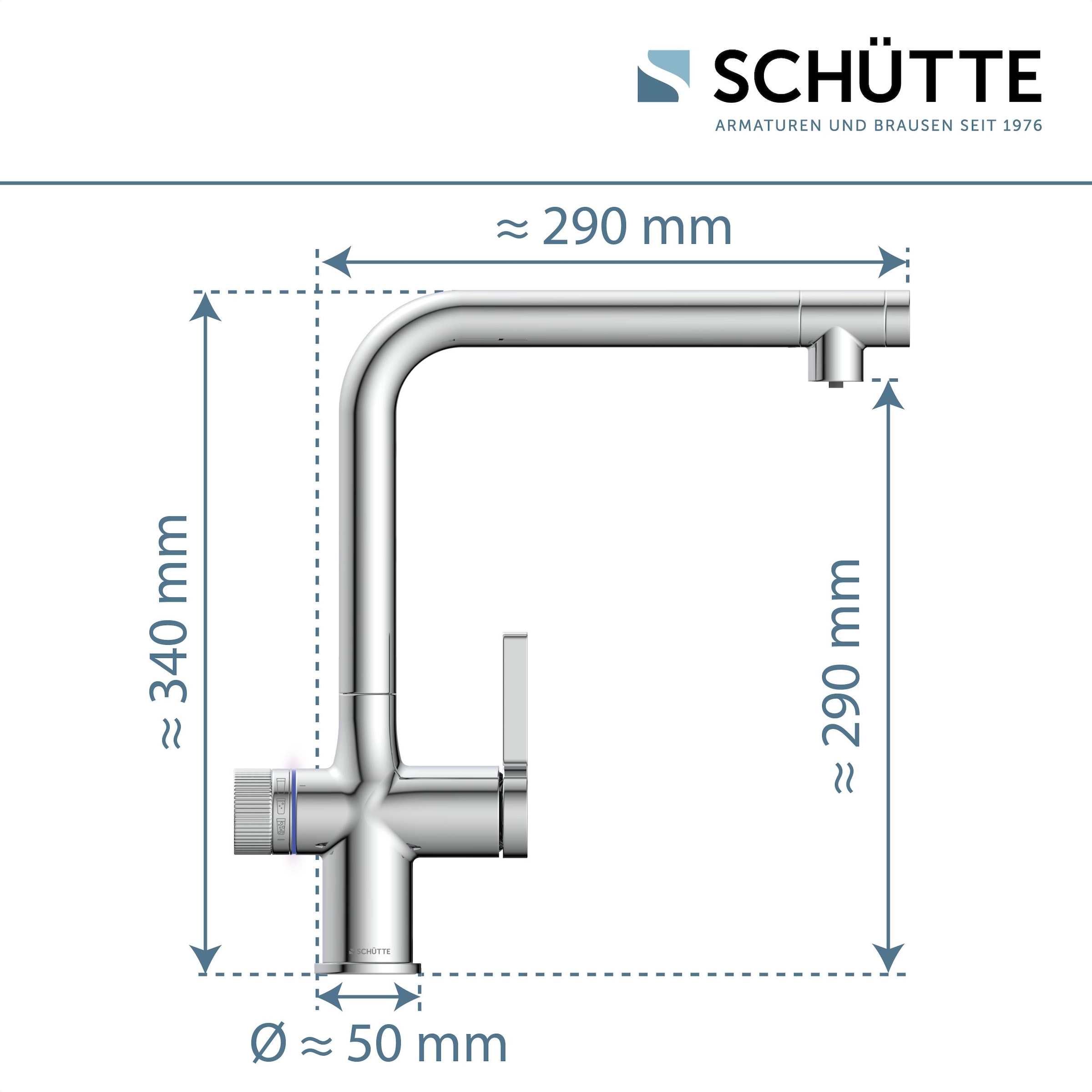 Schütte Spültischarmatur »»AQUASTAR PREMIUM« Sprudelwasser-Spültischarmatur«