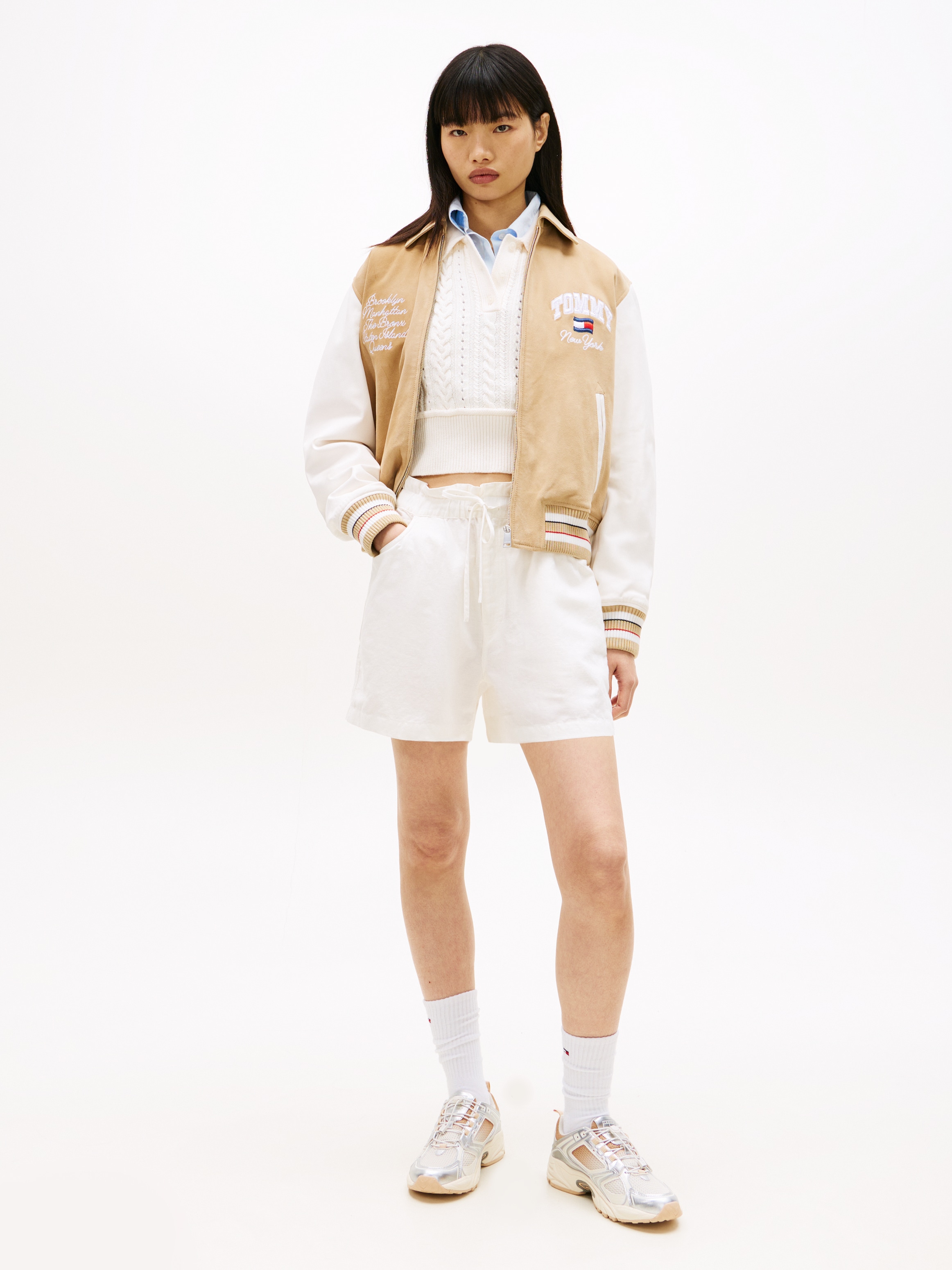 Tommy Jeans Shorts »TJW ESSENTIAL LINEN SHORTS«  mit angesagtem Paperbag-Bund