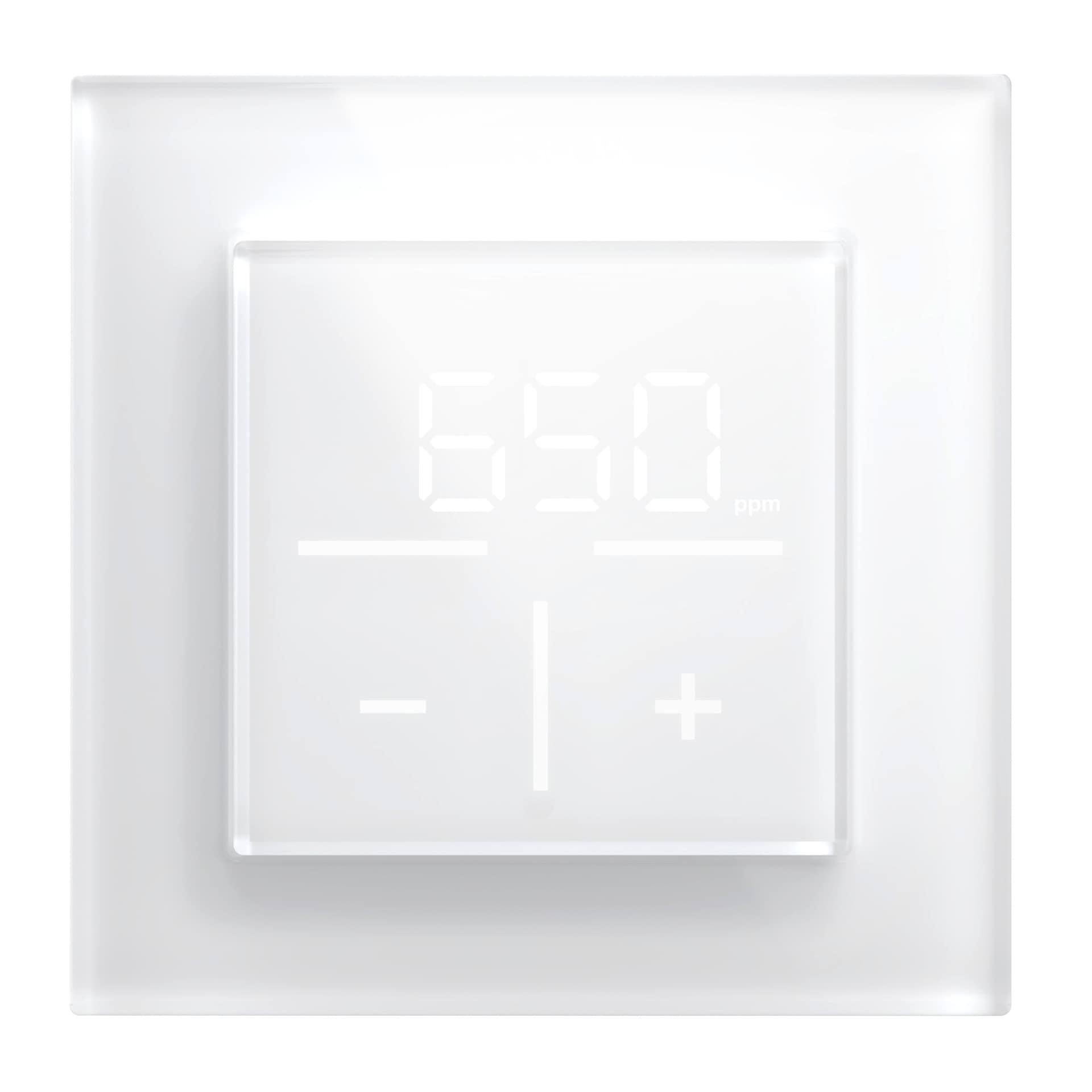 Homematic Ip Smart-Home-Zubehör »Bundle Glas-Wandthermostat CO2 + Glasrahmen« in weiß