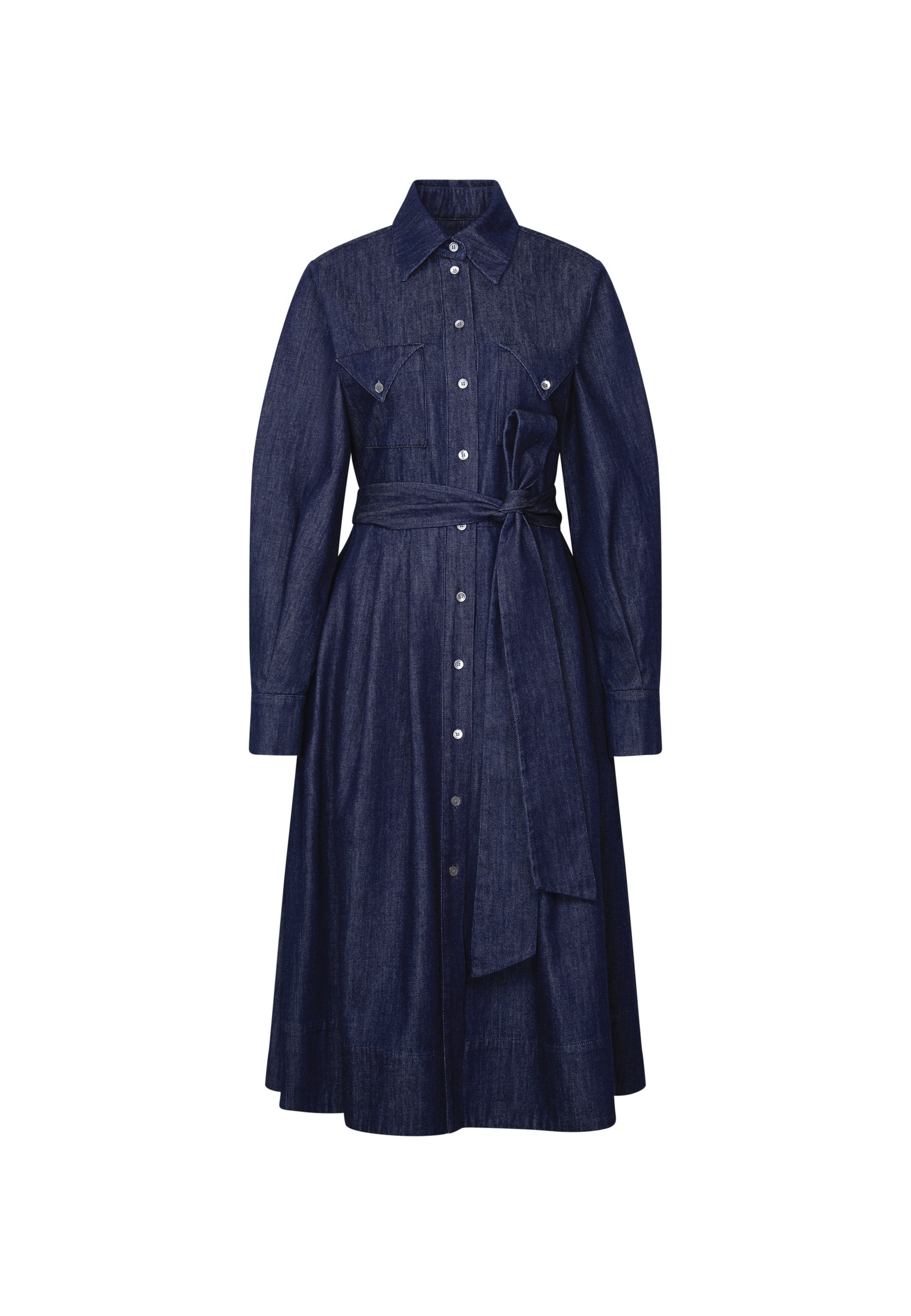 seidensticker Blusenkleid 1/1 Kragen Denim