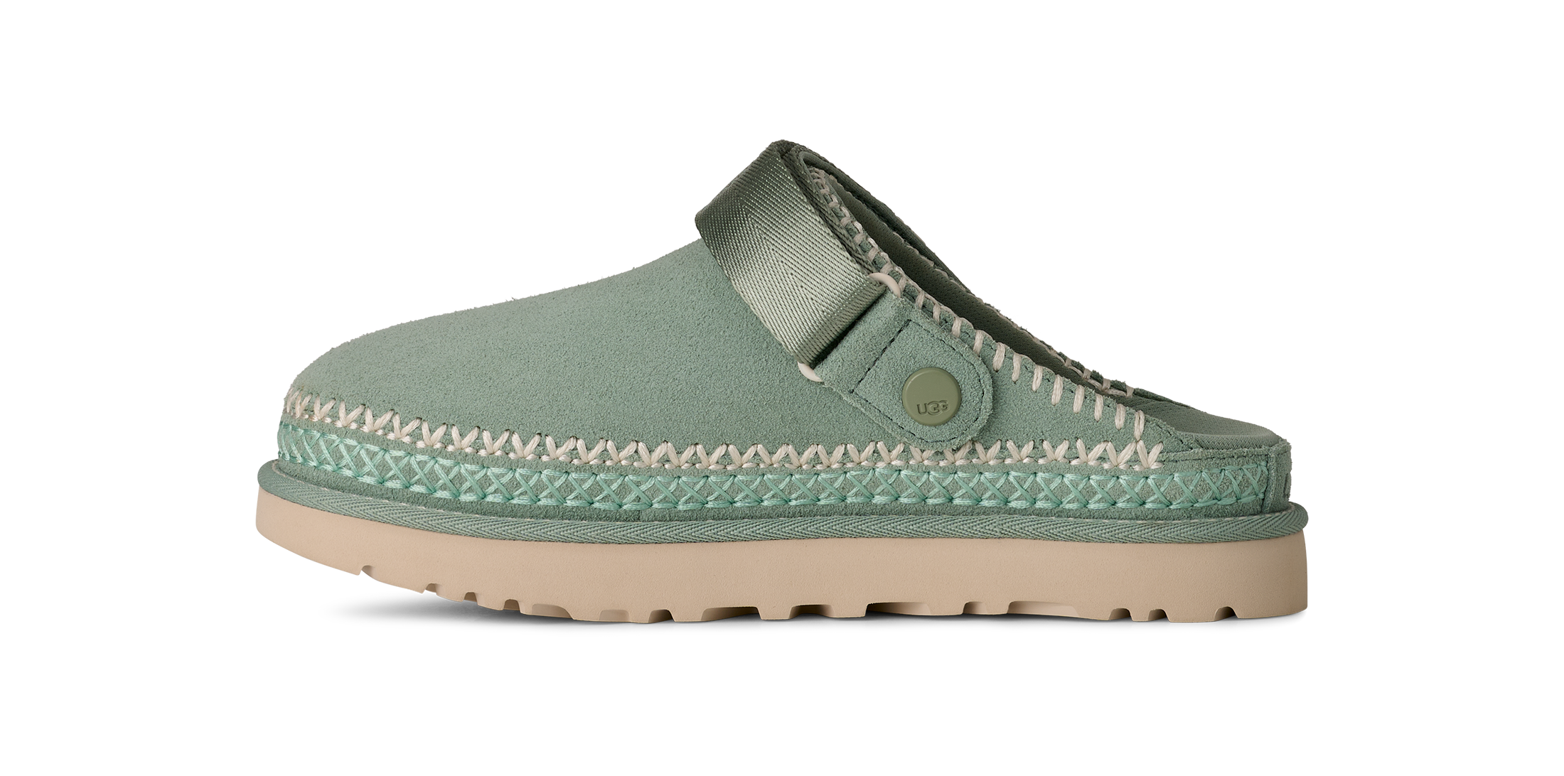 UGG Clog »GOLDENSTAR MEADOW«  Flats, Sabot, Schlupfschuh mit praktischem Klettverschluss