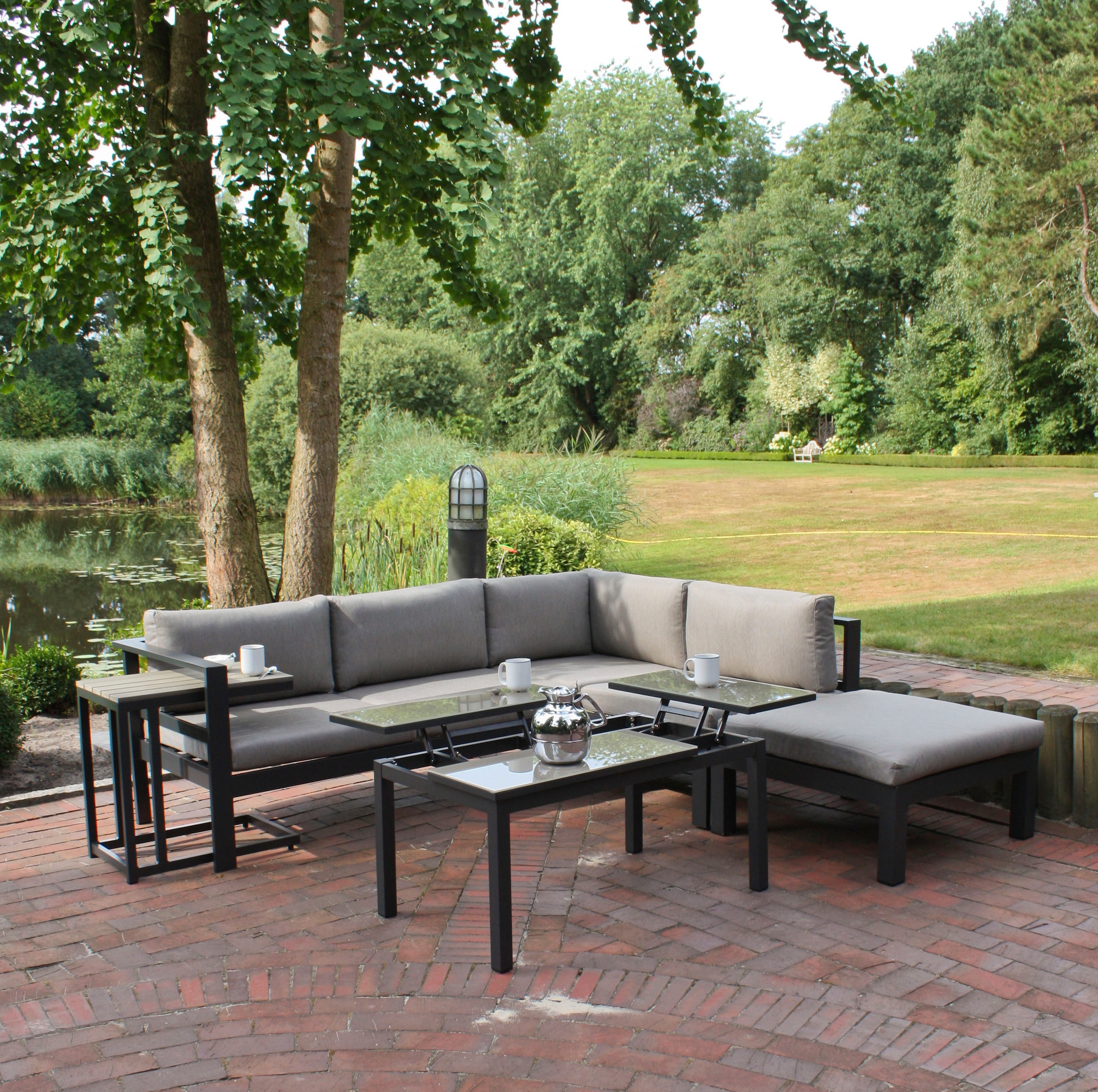 Garden Pleasure Gartenlounge-Set »MIRANDA«, (5 tlg.)