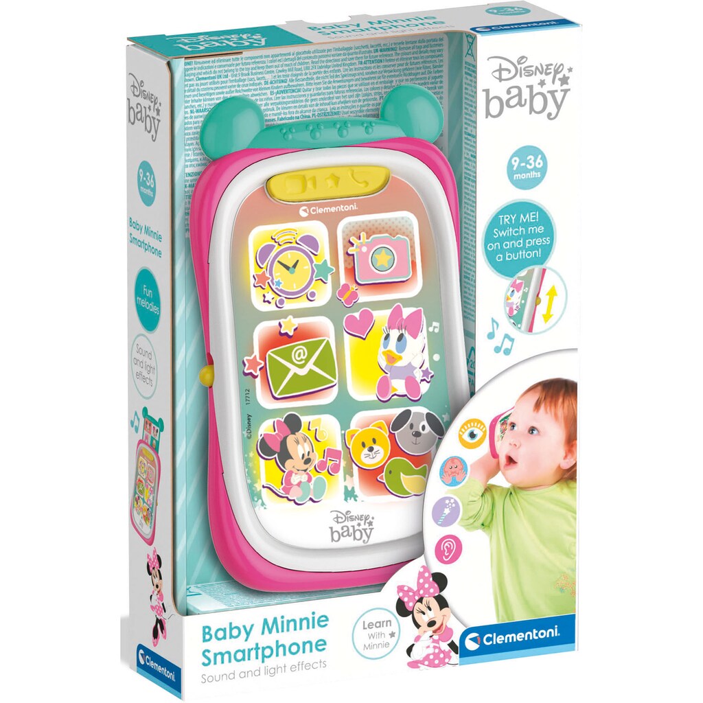 Clementoni® Spiel-Smartphone »Baby Clementoni, Minnie«, mit Licht- und Soundeffekten