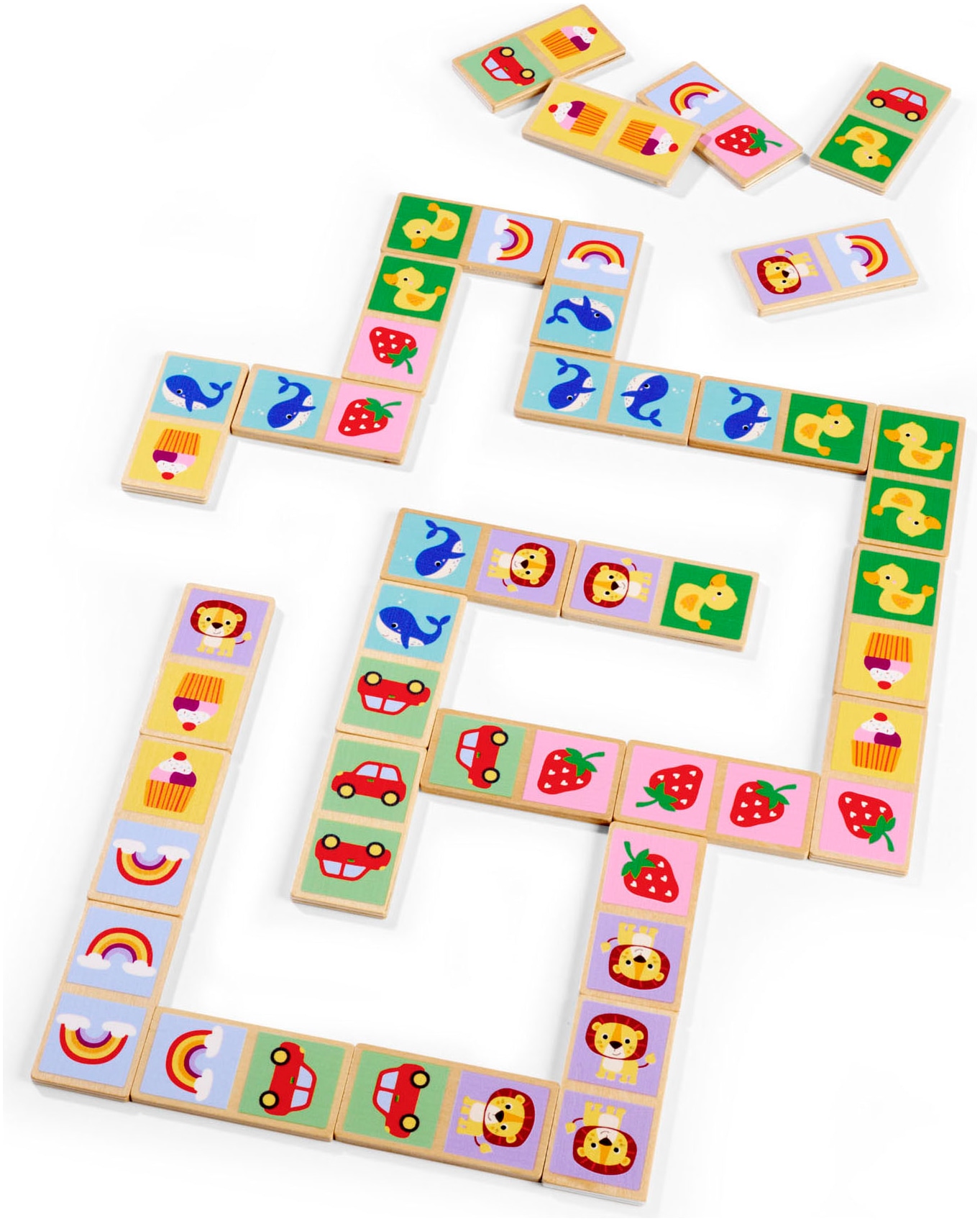 Eichhorn Spiel »Domino und Fädelspiel«