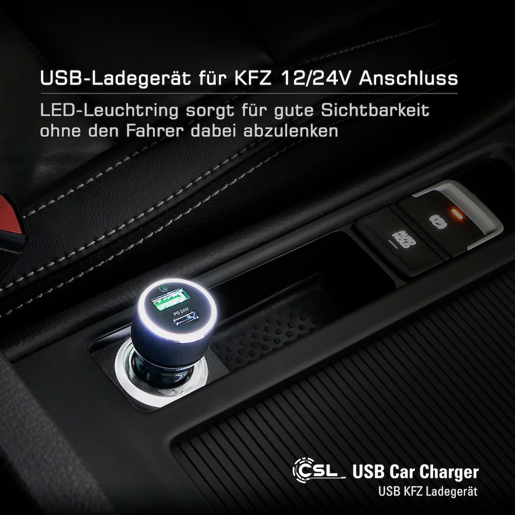 CSL USB-Ladegerät »42W Car Charger«