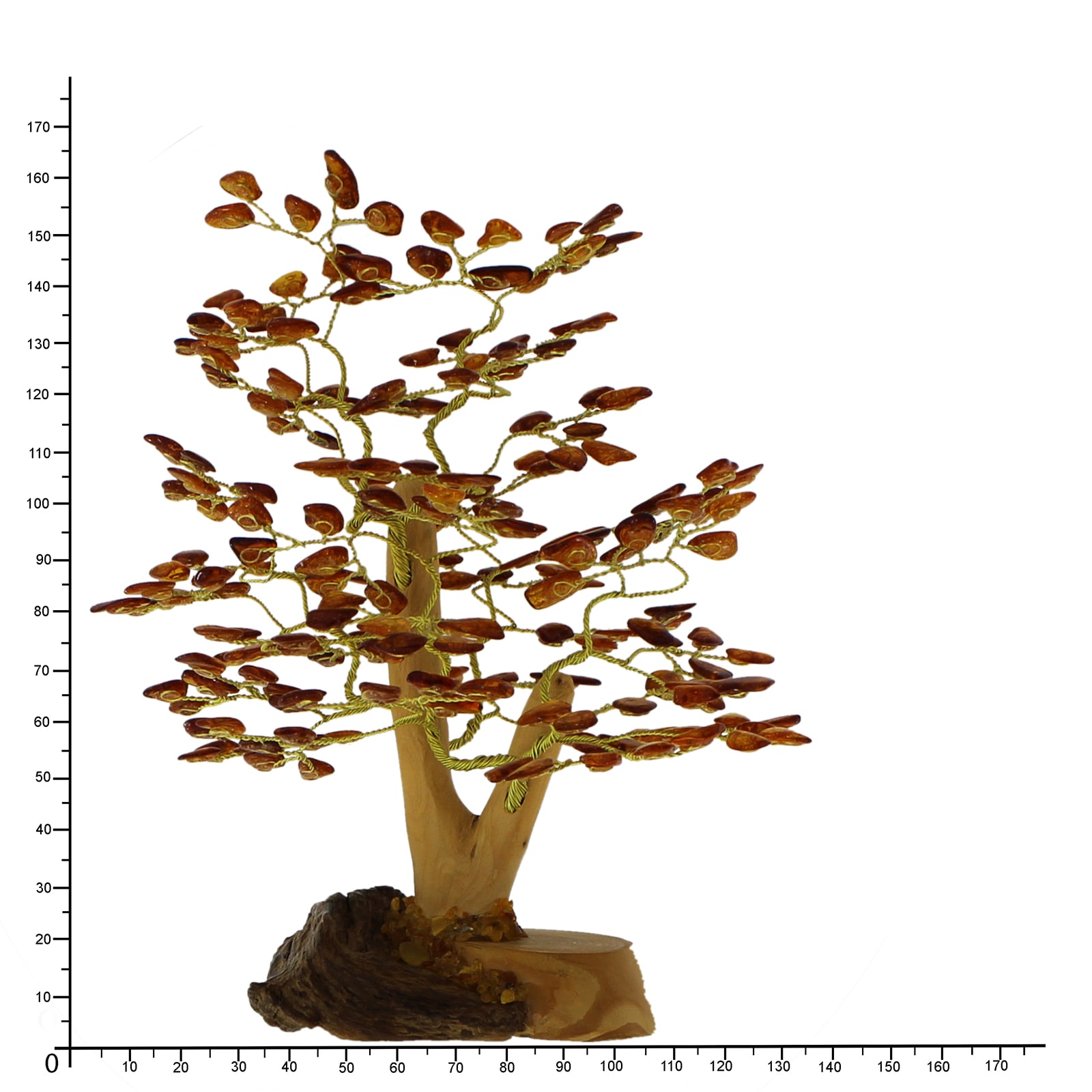 OSTSEE-SCHMUCK Dekobaum »- 15 cm, 216 Bernsteine - Bernstein -,«