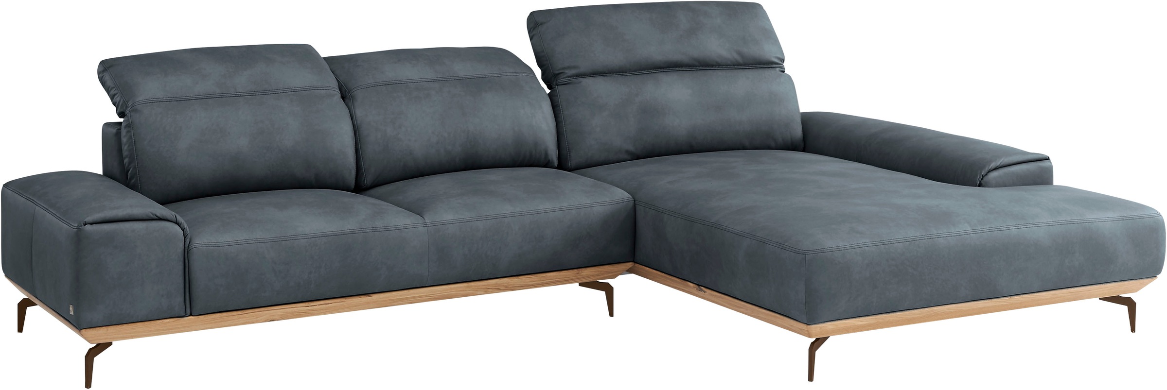 Musterring Wohnlandschaft »MR 2490«, Bronze-Fuß Sitzhöhe 46cm, wahlweise mit Funktionen, Maße 342 x 207 cm