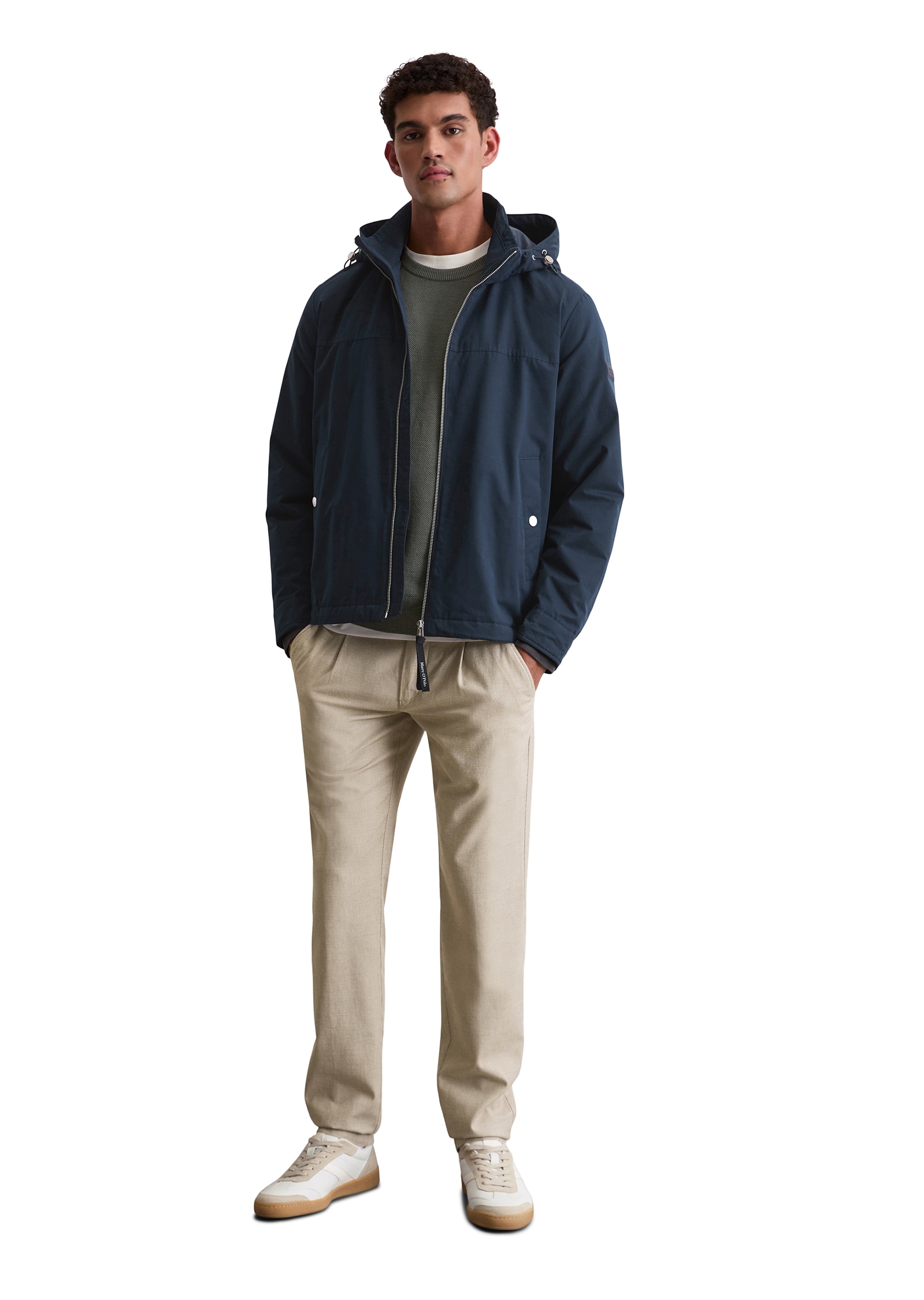 Marc O'Polo Blouson, mit Kapuze, mit Kapuze, Regular fit, leichte Wattierung