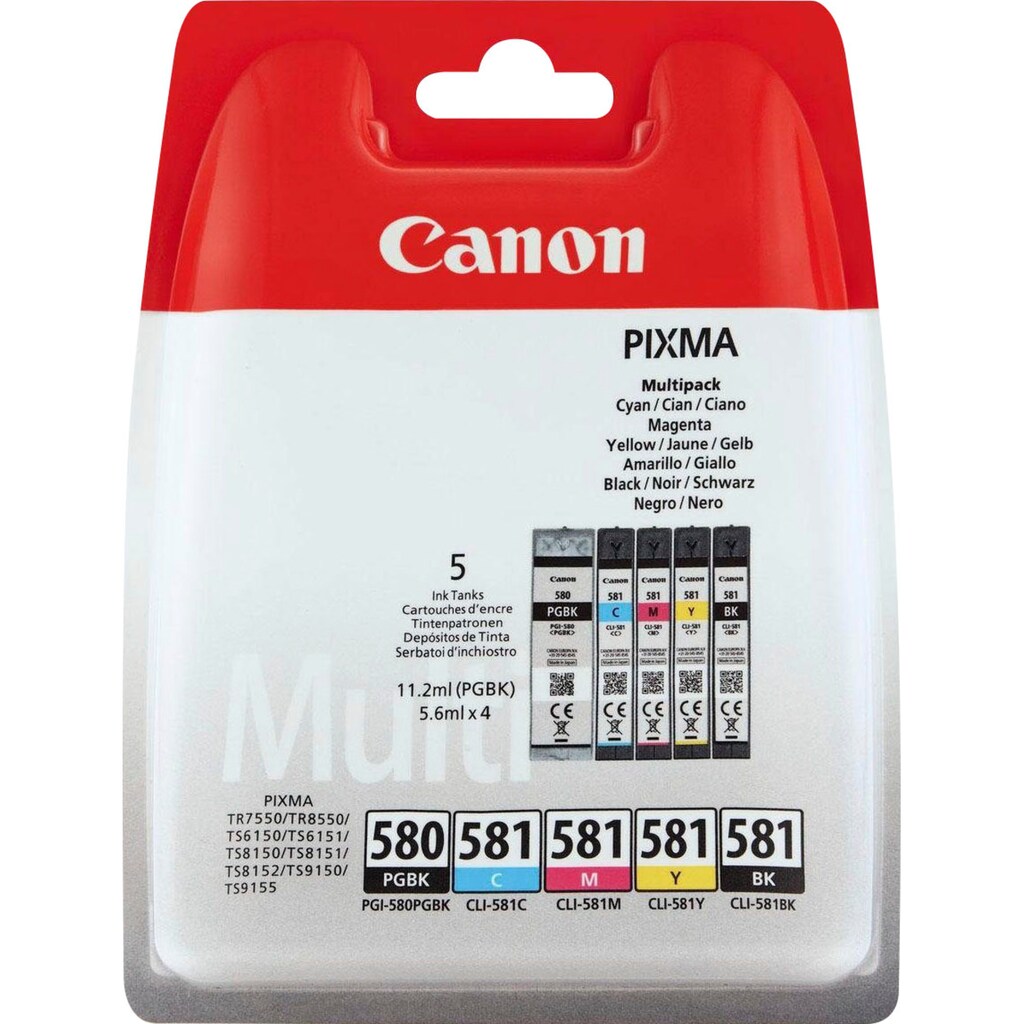 Canon Tintenpatrone »PGI-580/CLI-581«, (Spar-Set)